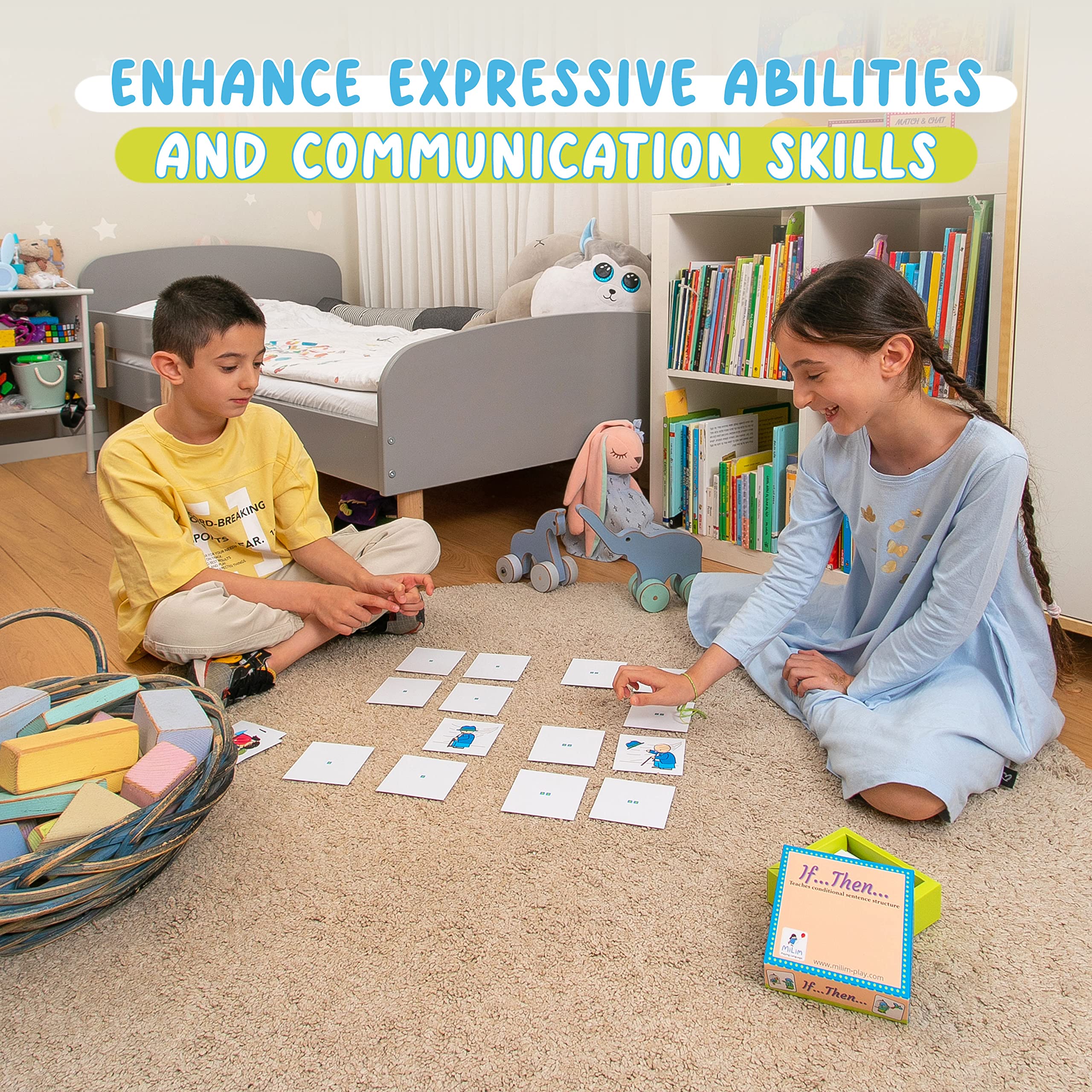 Milim Speech Therapy Toys for Toddlers Age 2+ | Autism Learning Tools with Flash Cards & Sentence Building Games | Speech Therapy Book & Activity Cards | Educational Game Kit (3-Piece Set) for Early Childhood Development & Special Needs Therapy