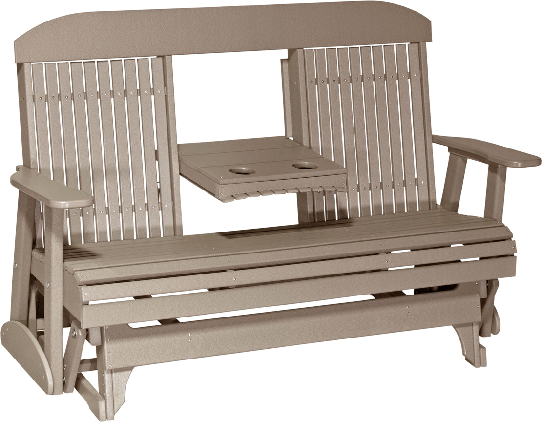 LuxCraft 5-Foot Classic Glider Rocking Chair - Perfect for Nursery, Bedroom, or Porch Relaxation | Comfortable & Stylish Seating for Parents & Seniors
