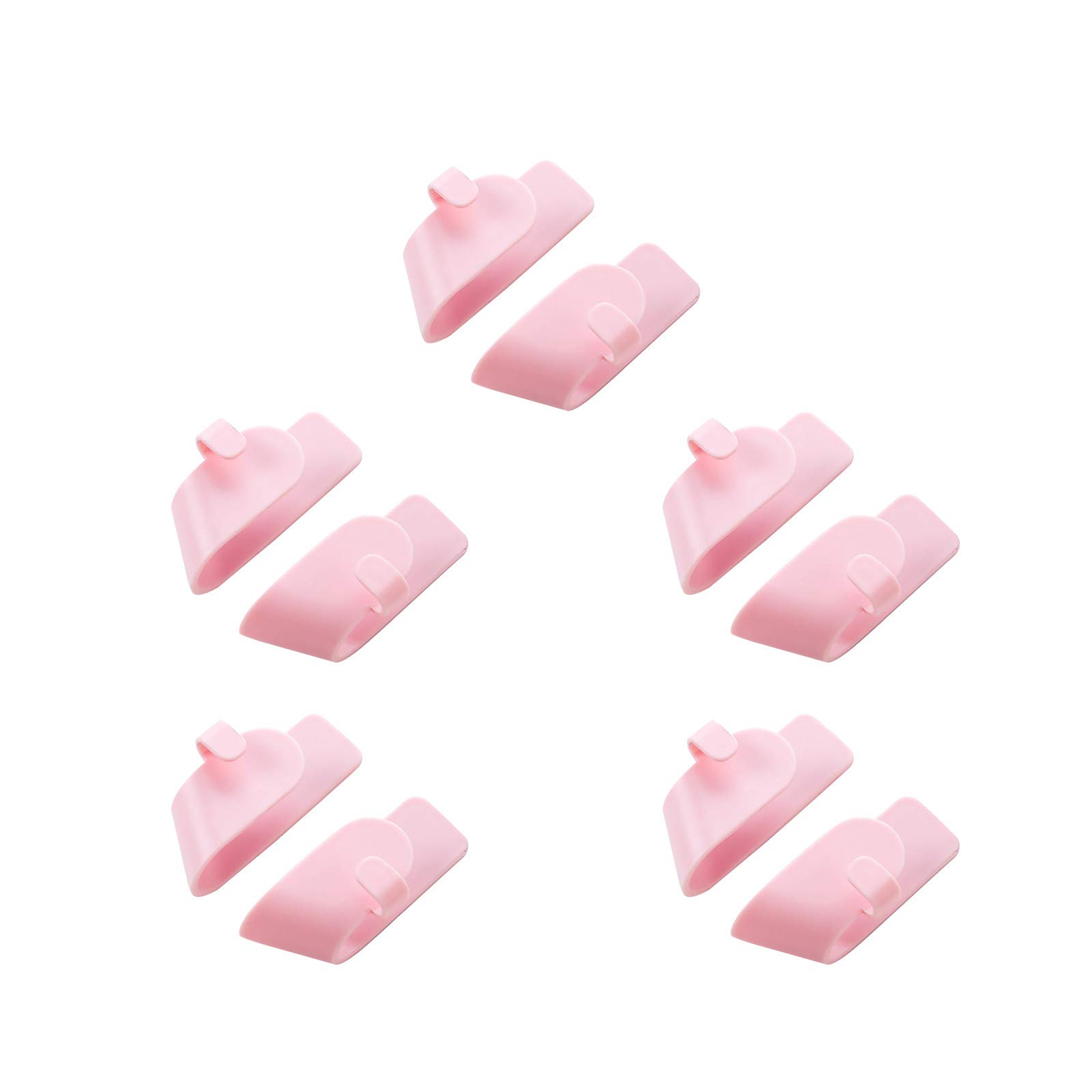 Self-Adhesive Wall Mounted Hook Rack - No Punching Required, Space Saving Storage for Cutting Boards, Lids & Kitchen Tools | Perfect for Small Kitchens, Pantries & Bathroom Organization (Pink)