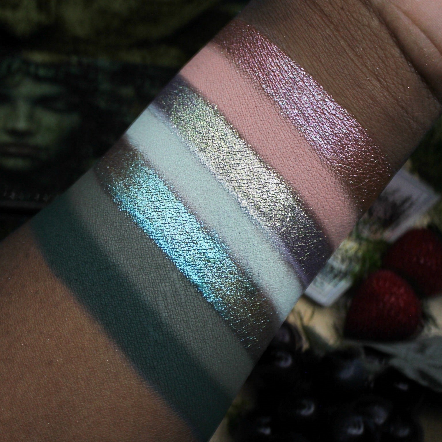 Green Goddess Eyeshadow Palette - Vegan, Cruelty-Free Makeup Palette with 12 Highly Pigmented Shades for Day & Night Looks | Perfect for Parties, Weddings & Everyday Glam