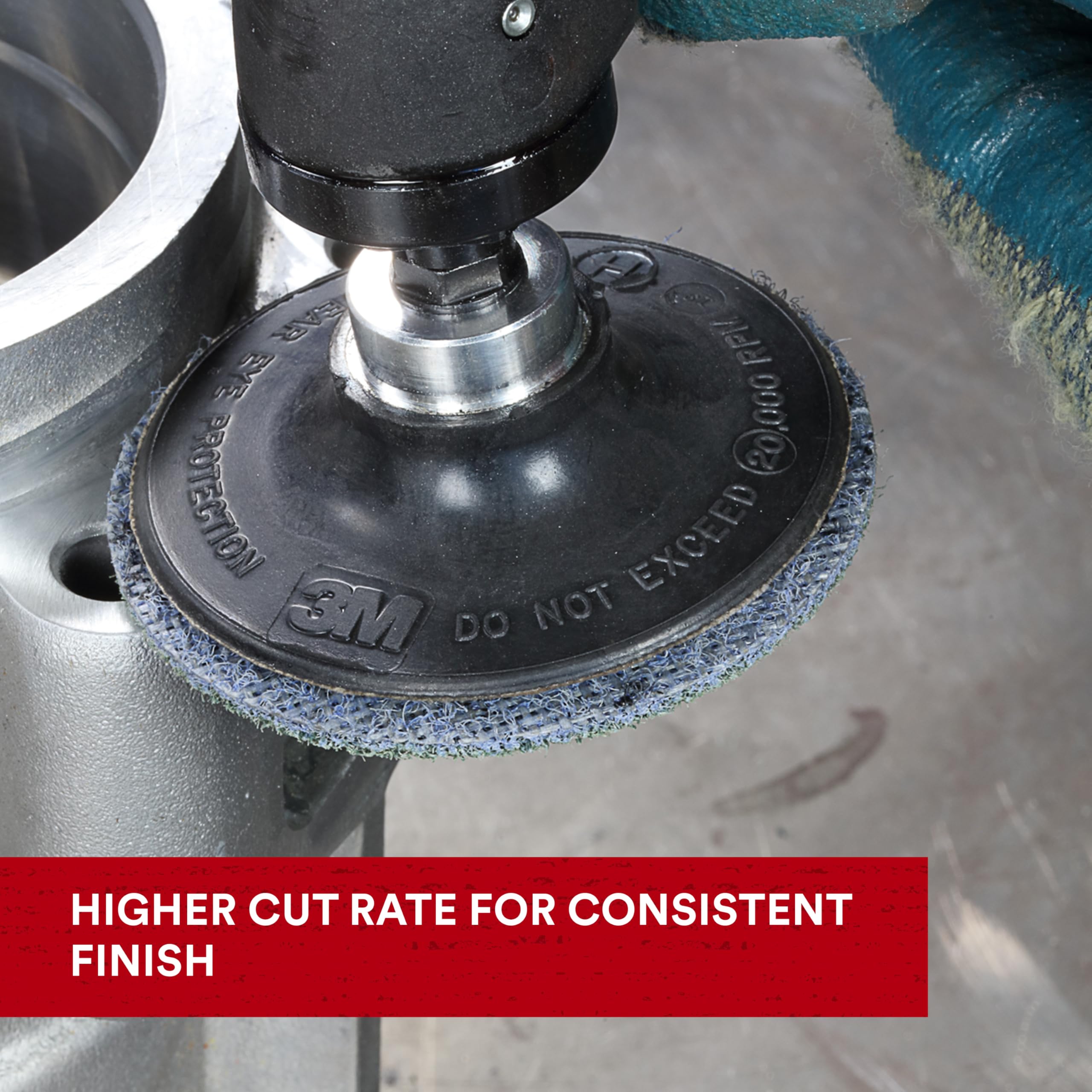 Scotch-Brite Roloc Surface Conditioning Disc - 2 Inch TR NH A CRS - 200 Pack - Perfect for Metal Finishing, Rust Removal & Surface Prep in Automotive & Industrial Applications