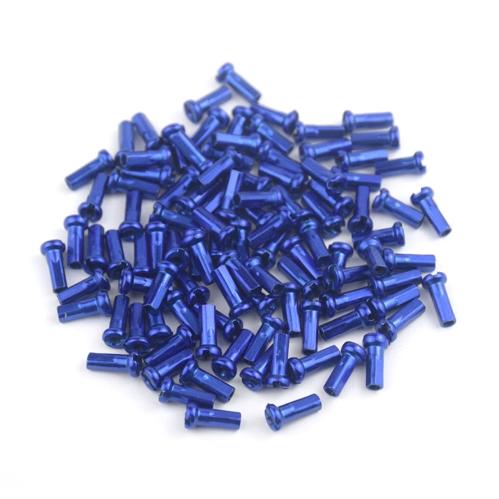 WICKYPRINCE 60PCS 14G 14mm Bike Spoke Nipples - High Strength Ultralight MTB/Road Bicycle Spoke Caps (2.0mm) - Colorful Replacement Parts for Cycling Maintenance & Repair