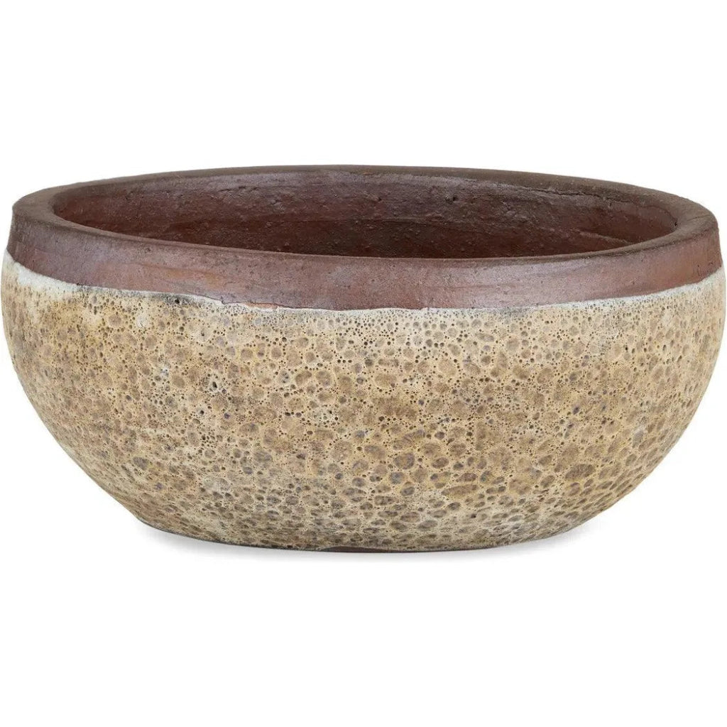 5.5 Inch Lyra Ceramic Brown Planter - Modern Flower Pot for Indoor Plants, Succulents & Home Decor | Perfect for Living Room, Office & Garden Decorations