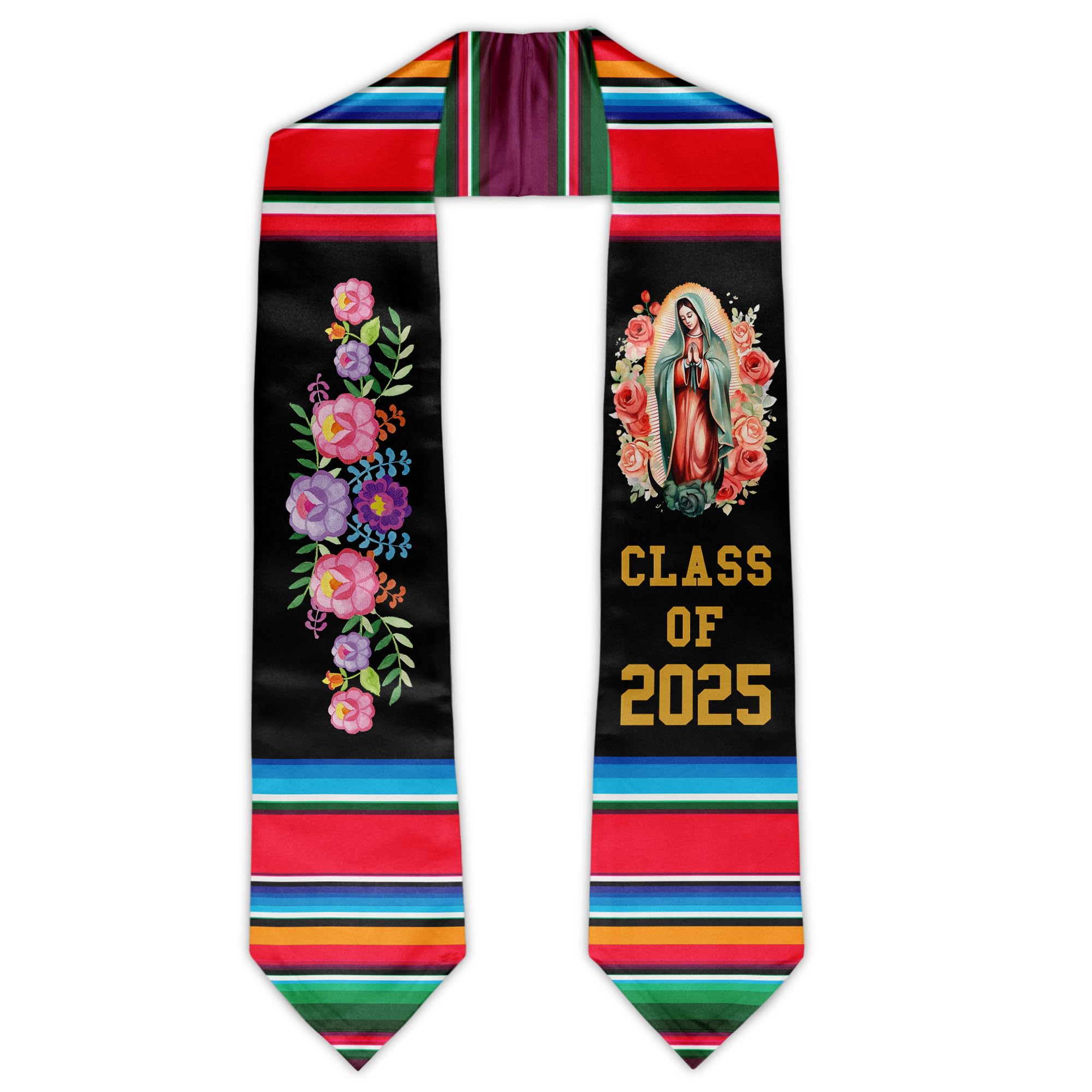 Class of 2025 Mexican Graduation Stole - 72 Inch Authentic Mexican Graduation Sash for High School & College Graduation Ceremony - Perfect Graduation Gift for Hispanic Heritage Celebration