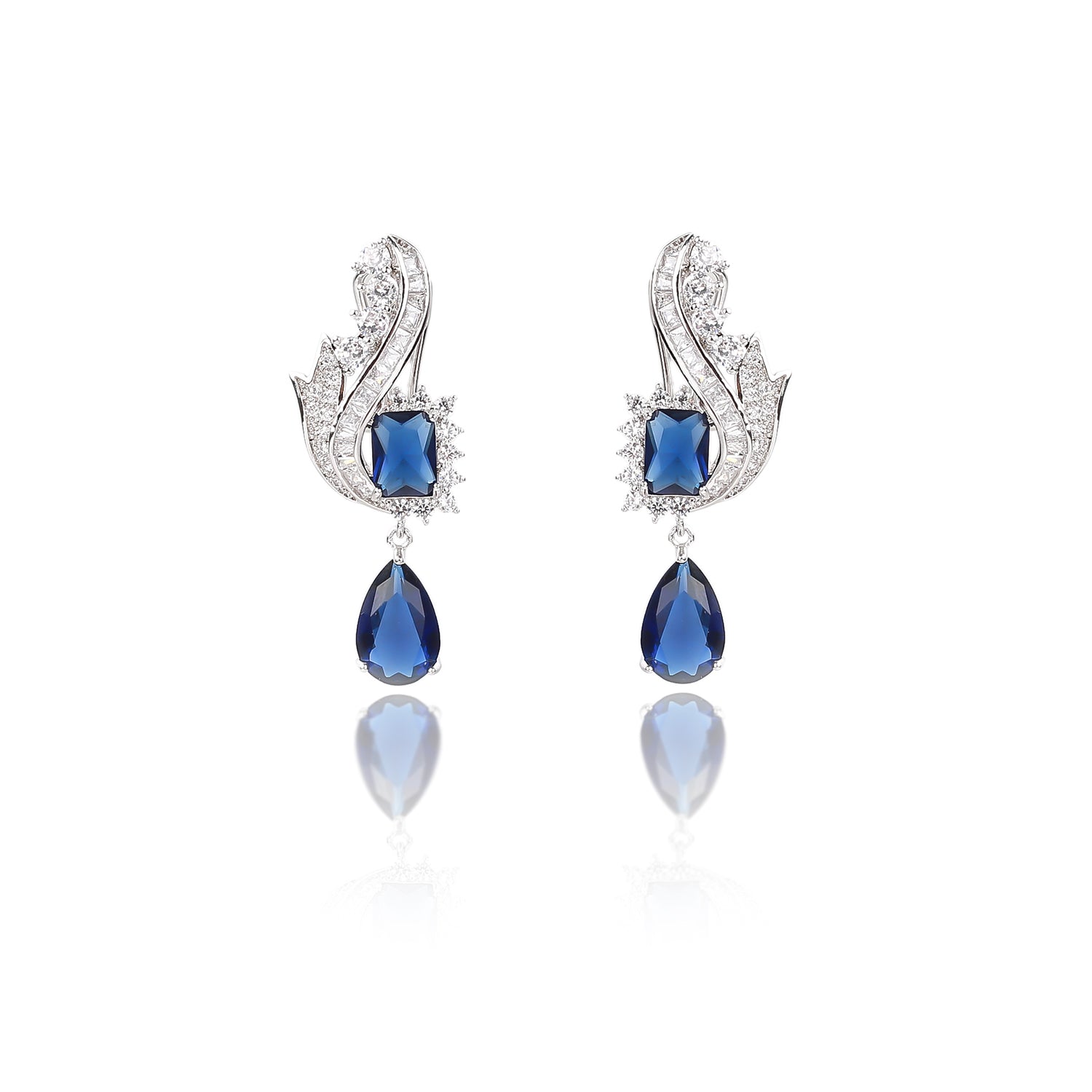 5A Cubic Zirconia Dangle Earrings for Women - Elegant Wedding Jewelry Accessories CE10879 | Perfect for Bridal Party, Anniversary Gifts & Special Occasions
