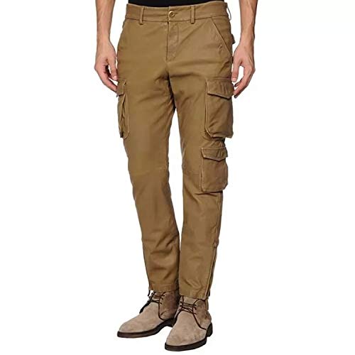 Men's Genuine Soft Pure Leather Cargo Pants - Durable & Comfortable Tactical Pants for Outdoor, Work & Casual Wear | Perfect for Hiking, Travel & Everyday Use