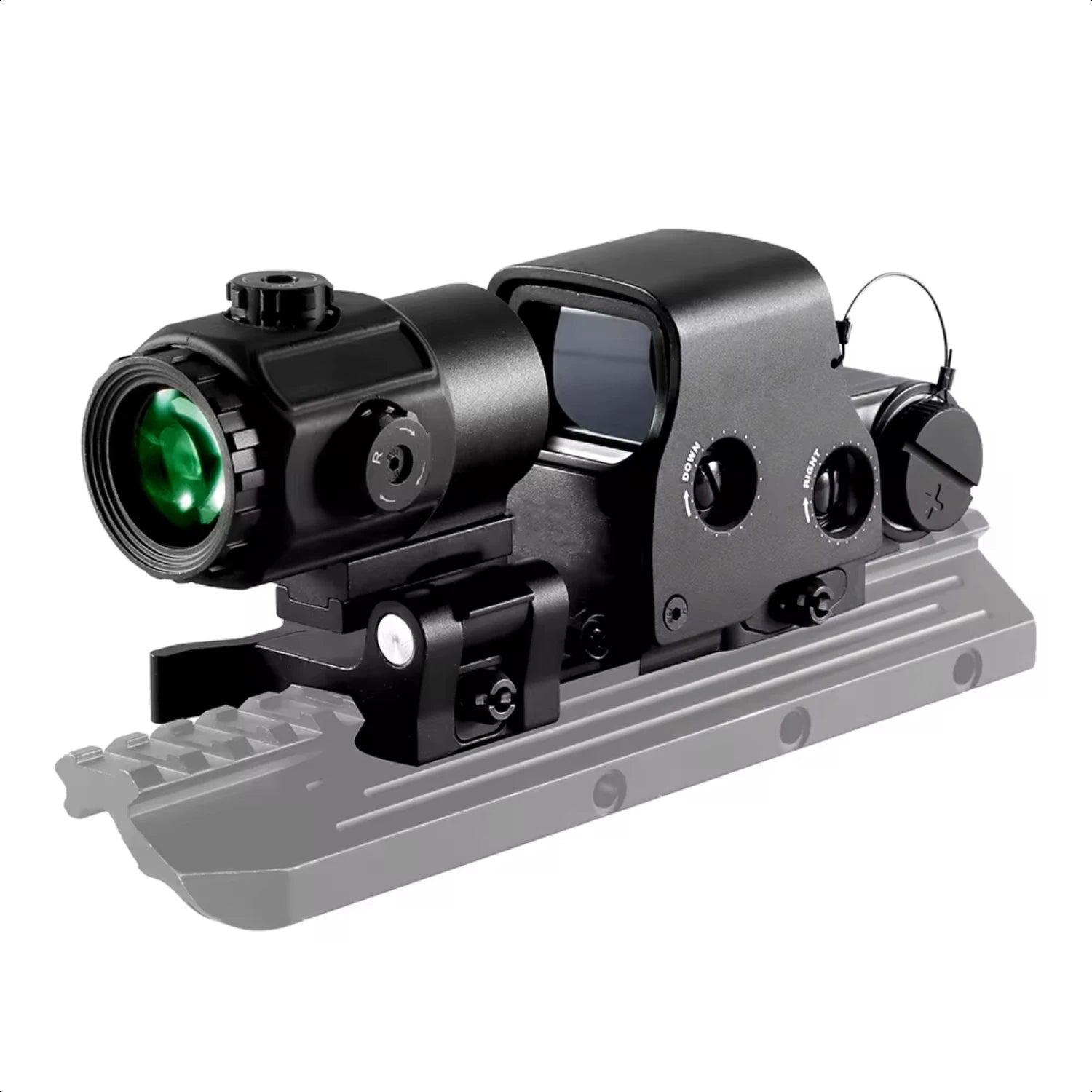 Adjustable 558+G43 Red Dot Sight Scope for Glock 19/17/43 - Compatible with 551/552/553 RMR Tactical Optics - 20mm Rail Mount for Hunting & Tactical Shooting - Perfect for Outdoor Adventures & Target Practice