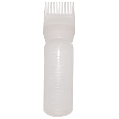 Burmax Root Comb Color Applicator Bottle 6oz - Professional Hair Dye Application Tool for Salon & Home Use