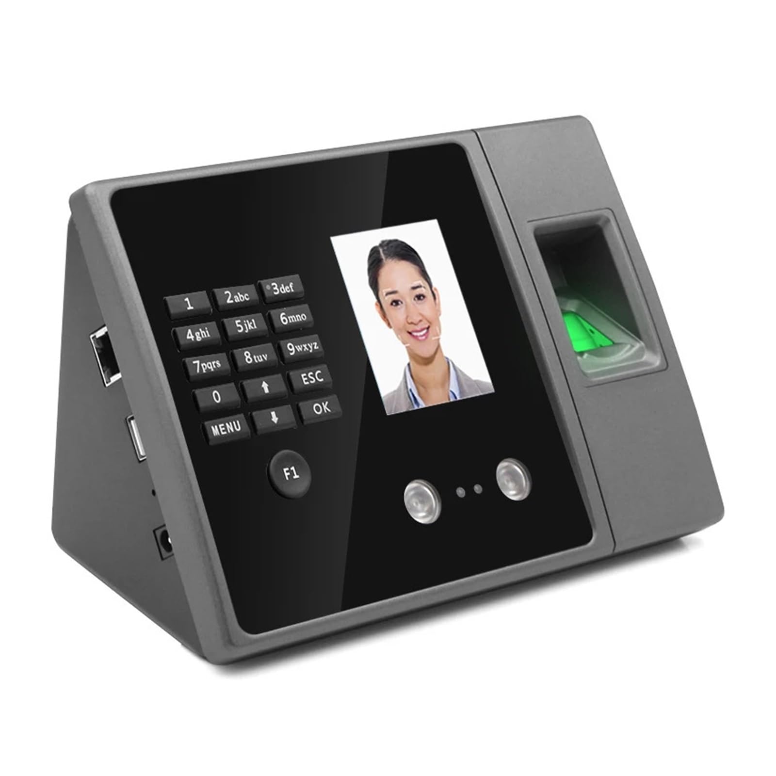 FA20 Biometric Time Clock - Facial Recognition & Fingerprint Attendance System for Employee Tracking - Ideal for Offices, Schools, and Access Control Management