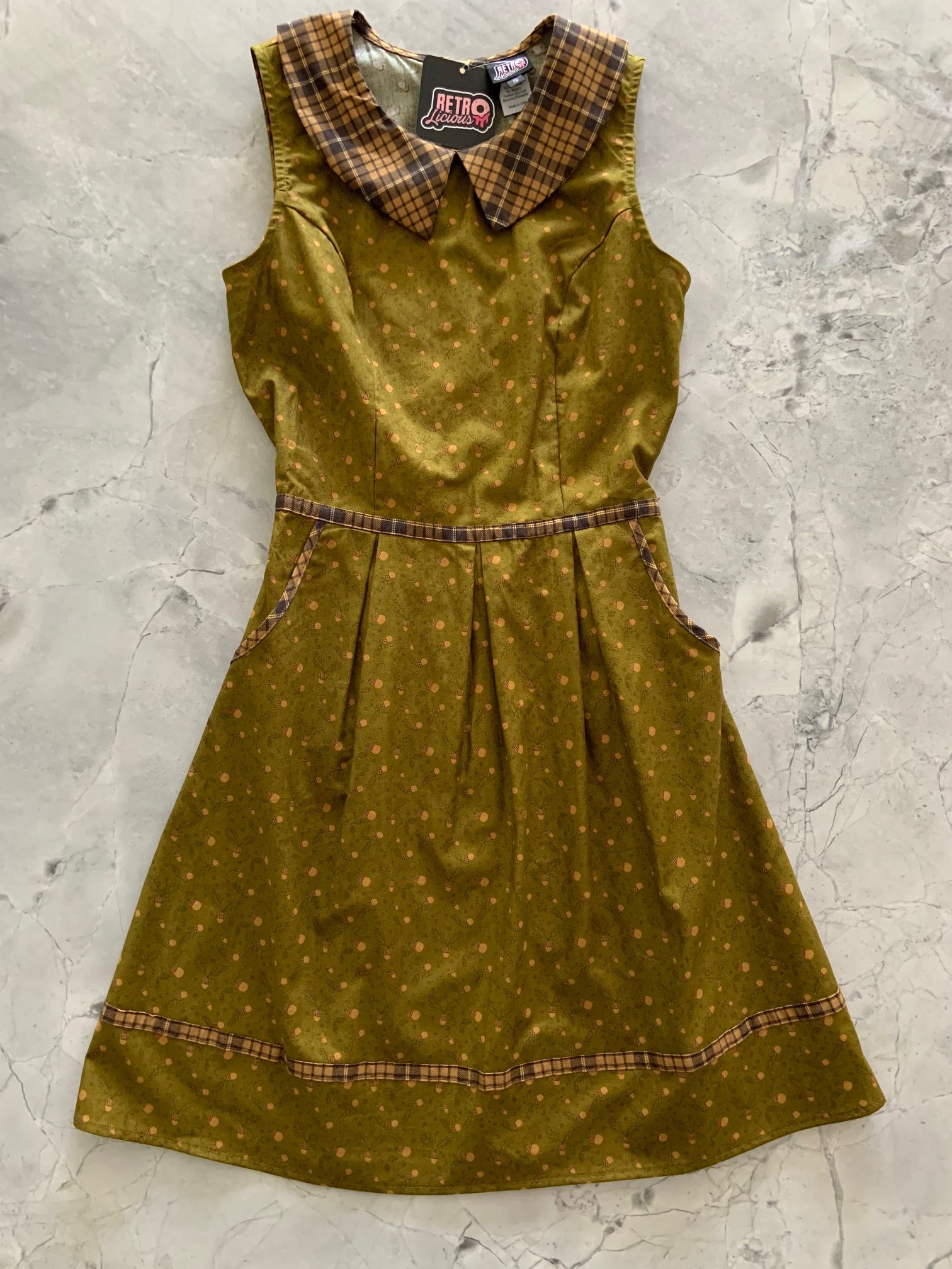 Stylish Acorn Collared Dress for Women - Elegant Fall Fashion for Office, Date Night & Special Occasions
