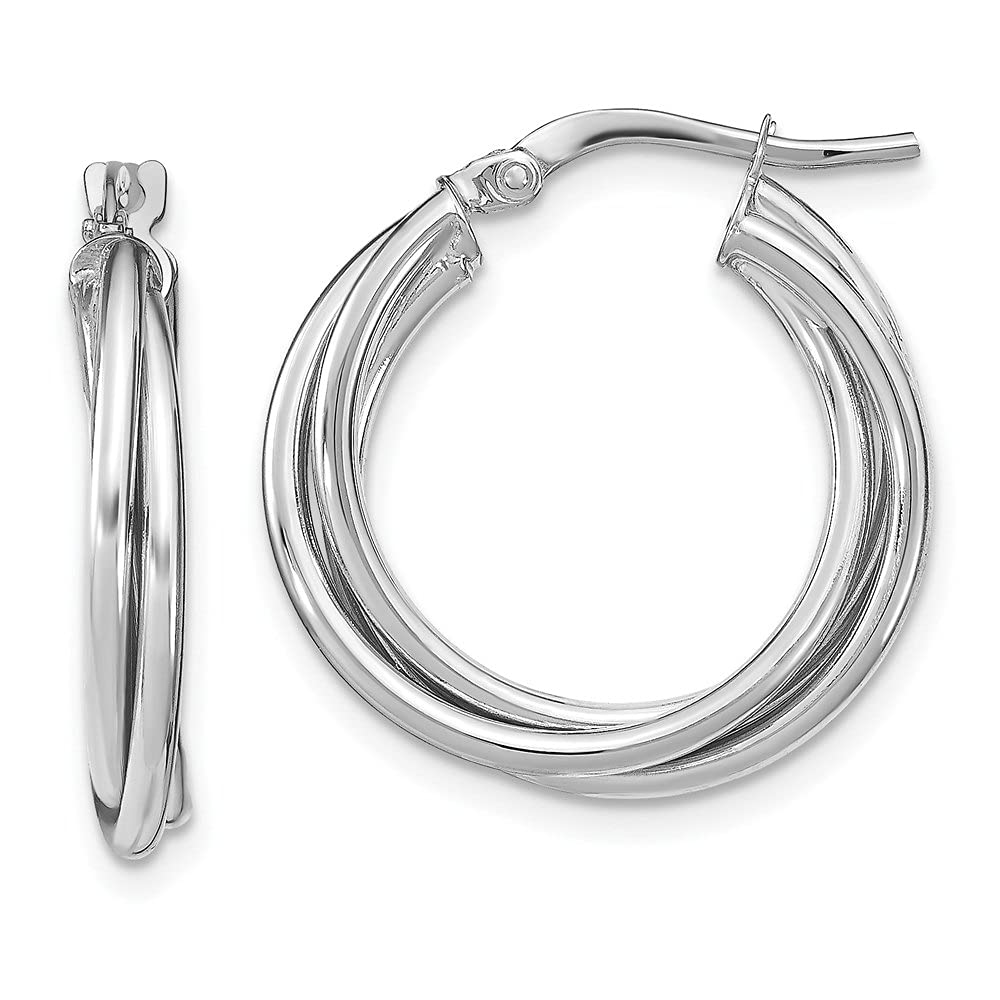 10K Yellow or White Gold Hoop Earrings for Women - Classic Fine Jewelry for Everyday Wear, Parties & Special Occasions