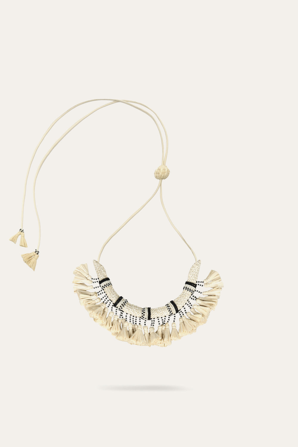 Soberanos Del Mar Ecru Necklace - Elegant Boho Jewelry for Women, Perfect for Beach Parties & Summer Outfits