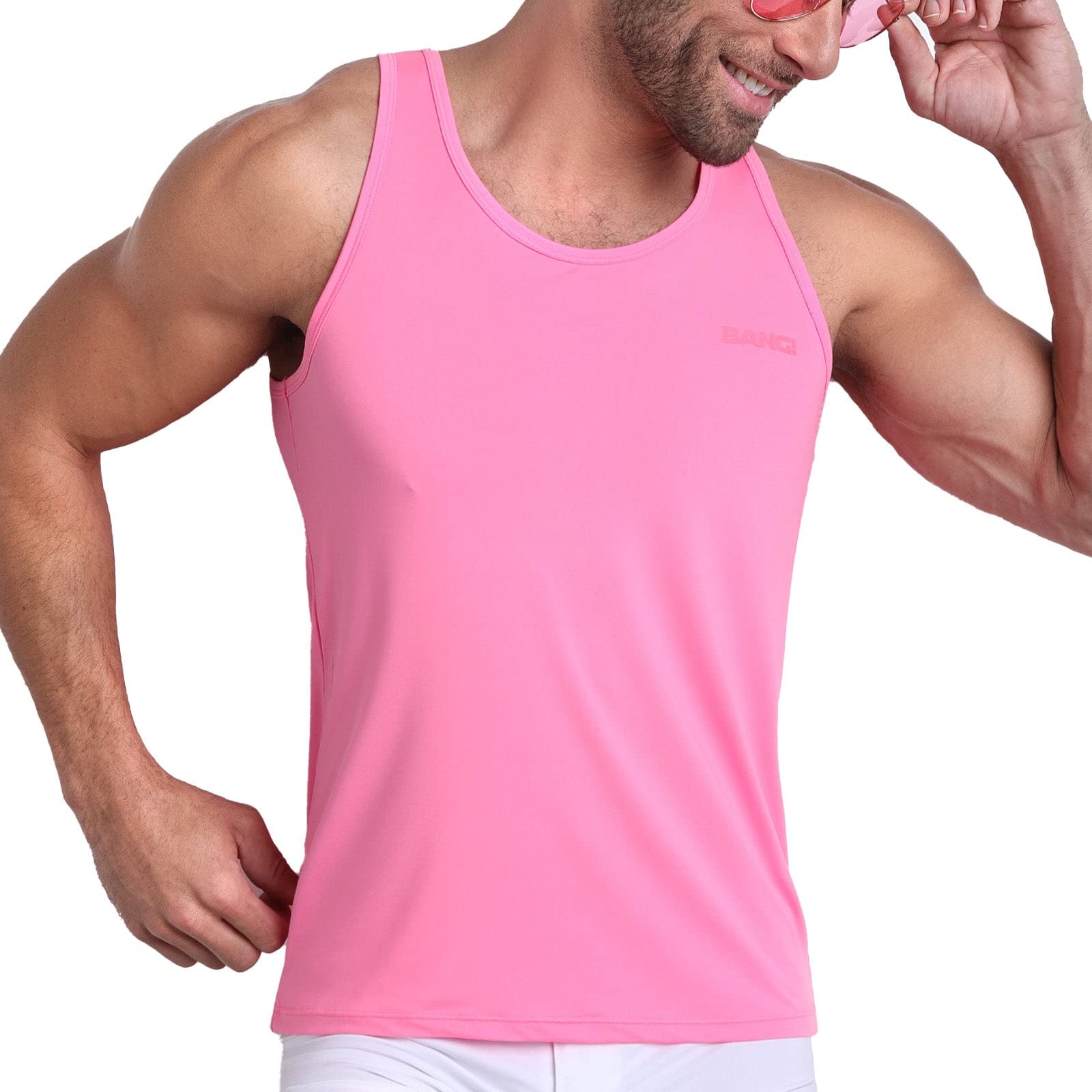 Men's Muscle Tank Top - Sleeveless Athletic Shirt for Gym, Workout & Fitness Training | Breathable Sportswear for Bodybuilding, Running & Nightclubbing