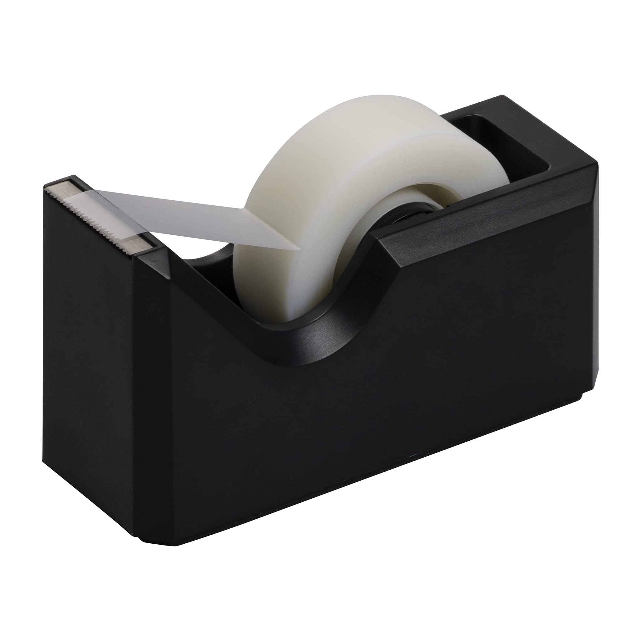 Colorful Desk Tape Dispensers - Black - Office & School Supplies for Organizing Documents | Perfect for Home, Office & Classroom Use