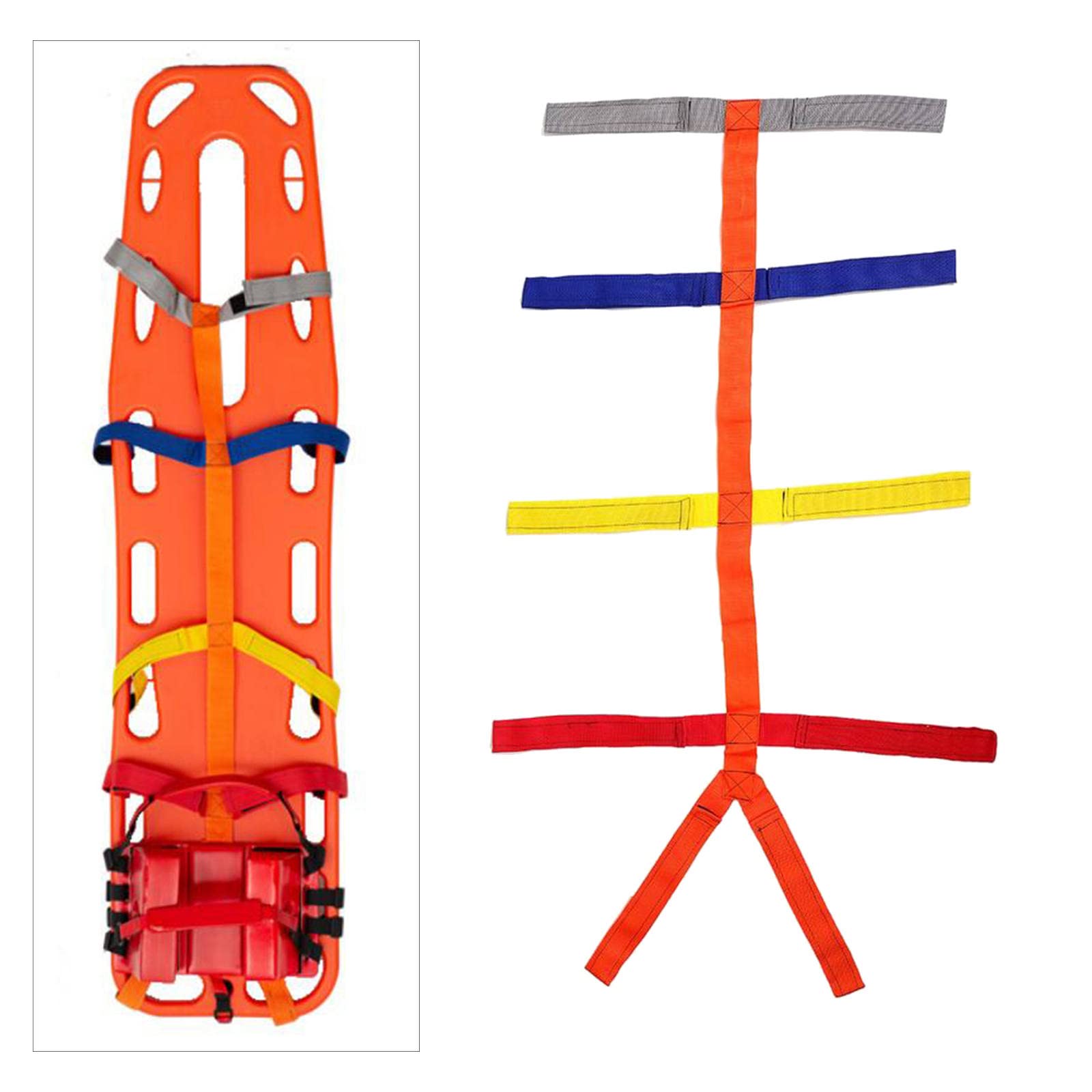 Sharplace Adjustable Backboard for Spinal Fixation - Medical Spine Board Supplies for Emergency, First Aid & Physical Therapy Use
