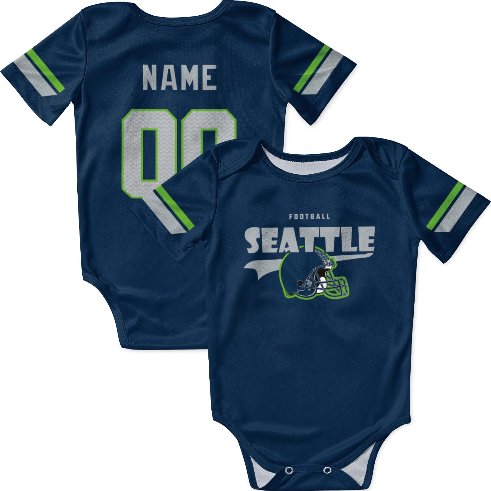 ANTKING Personalized Baby Onesie - Custom Name & Number Outfit for Boys & Girls | Perfect Baby Shower, Birthday & Holiday Gifts | Soft Cotton Infant Bodysuit for Daily Wear & Special Occasions