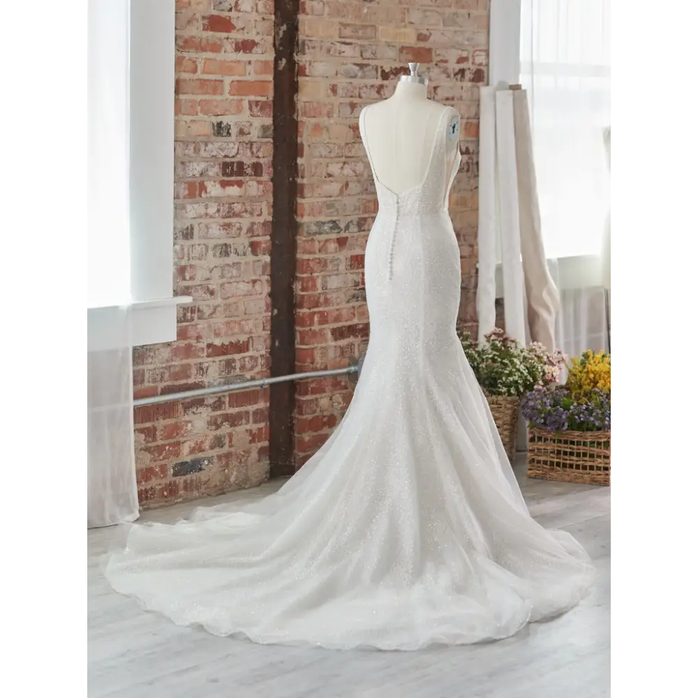 Aerona by Sottero and Midgley Wedding Dress Sample Sale - Elegant Bridal Gown for Church Ceremony & Beach Weddings