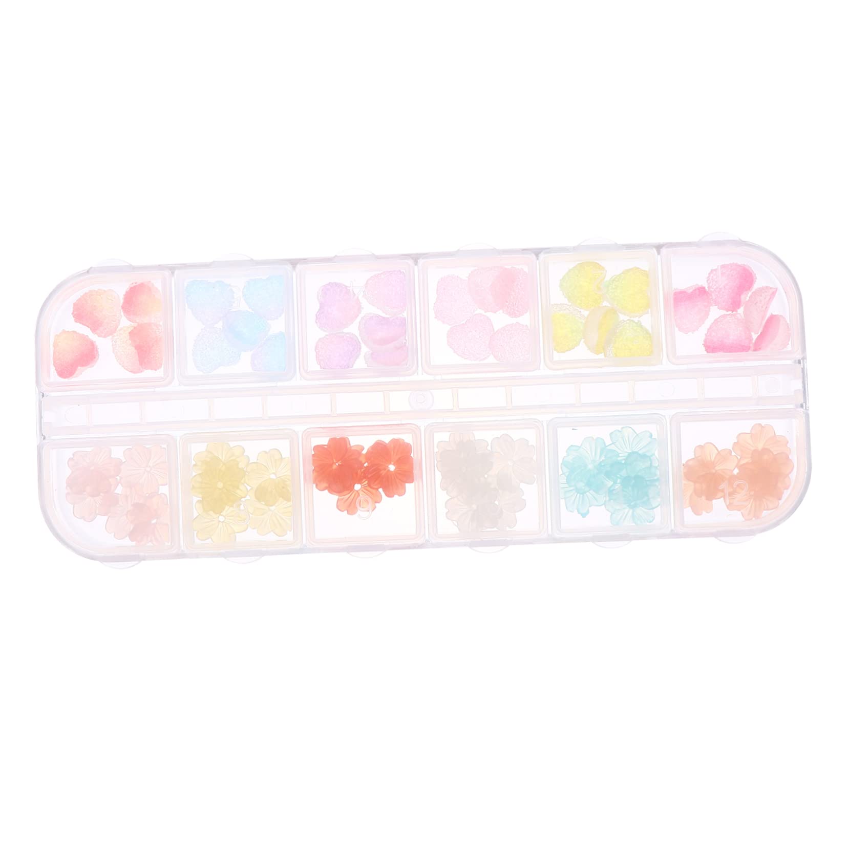 Minkissy 1 Box 3D Nail Decorations & Charms for Nail Art, DIY Manicure, Jewelry Making – Perfect for Nail Tech Accessories, Nail Art Designs, and Creative DIY Projects
