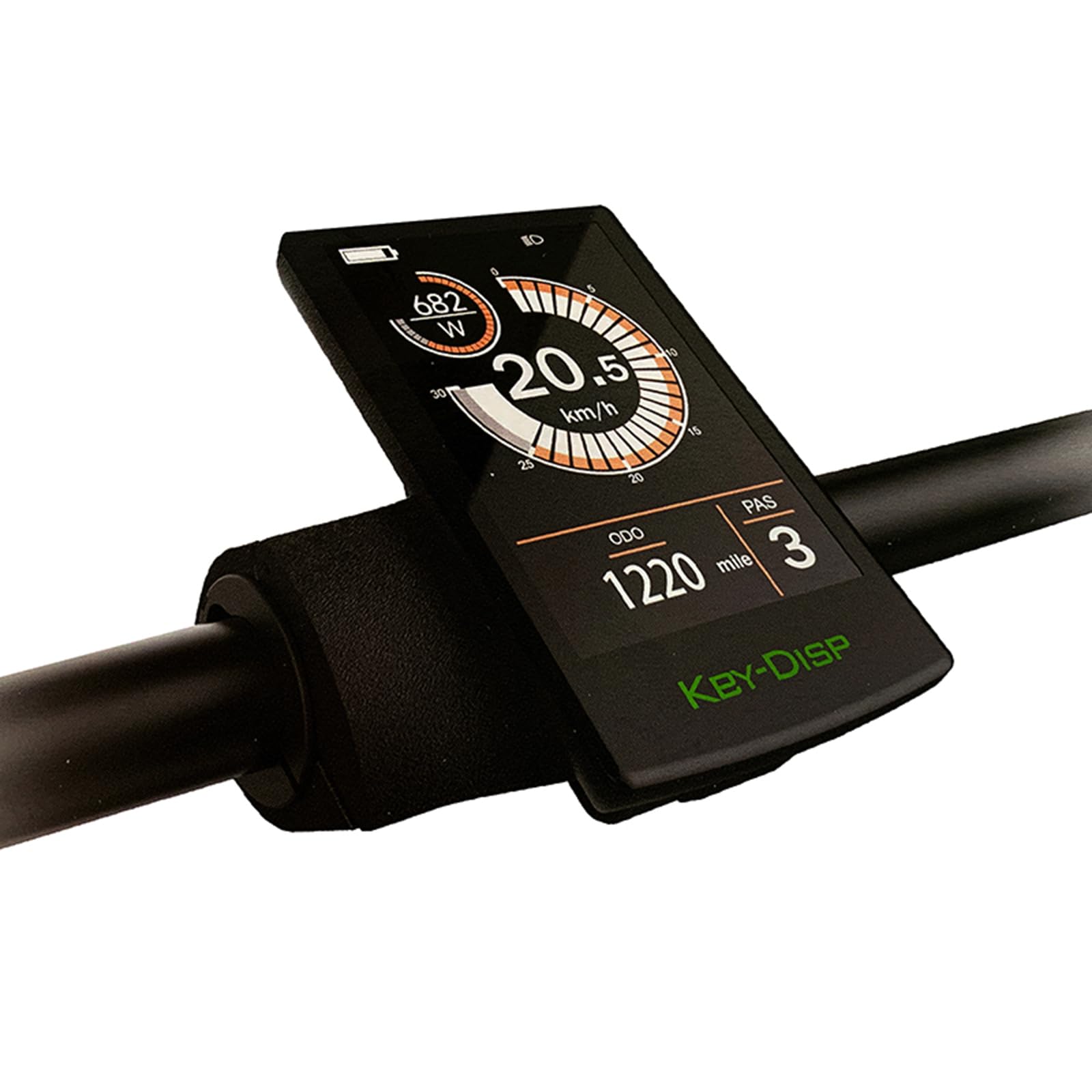 NULKOMMA Electric Bike LCD Display Meter Key-DISP KD718 - 36V/48V TFT Speedometer for E-Bike & Scooter - Waterproof E-Bike Computer Conversion Kit - Perfect for Commuting, Off-Road & City Riding