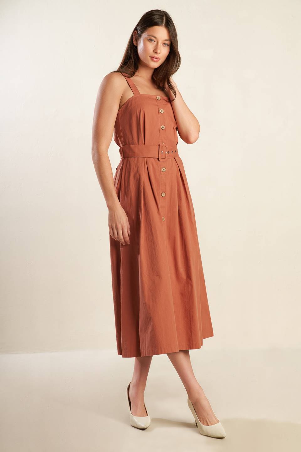 California Dreaming Button Down Dress for Women - Flowy Summer Casual Dress with Pockets - Perfect for Beach, Vacation & Everyday Wear