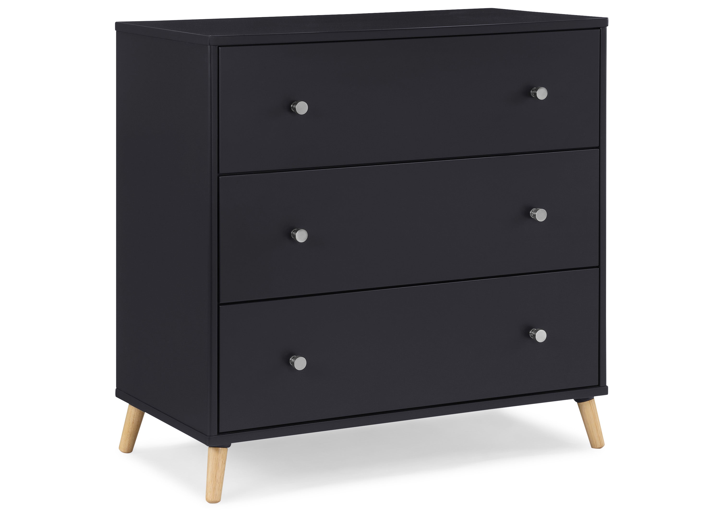 Jordan 3-Drawer Dresser with Interlocking Drawers - Sturdy Bedroom Storage Furniture for Clothes & Accessories | Perfect for Master Bedroom, Guest Room or Dorm Organization