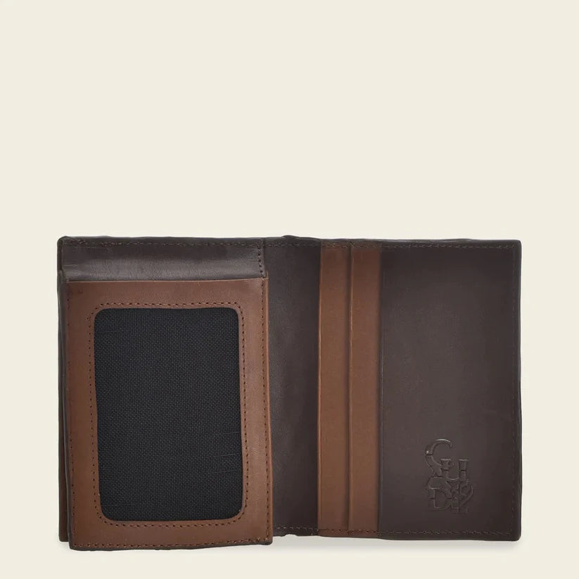 Luxury Cuadra Honey Python Skin Bifold Wallet for Men - Genuine Leather Slim RFID Blocking Wallet for Everyday Use & Travel