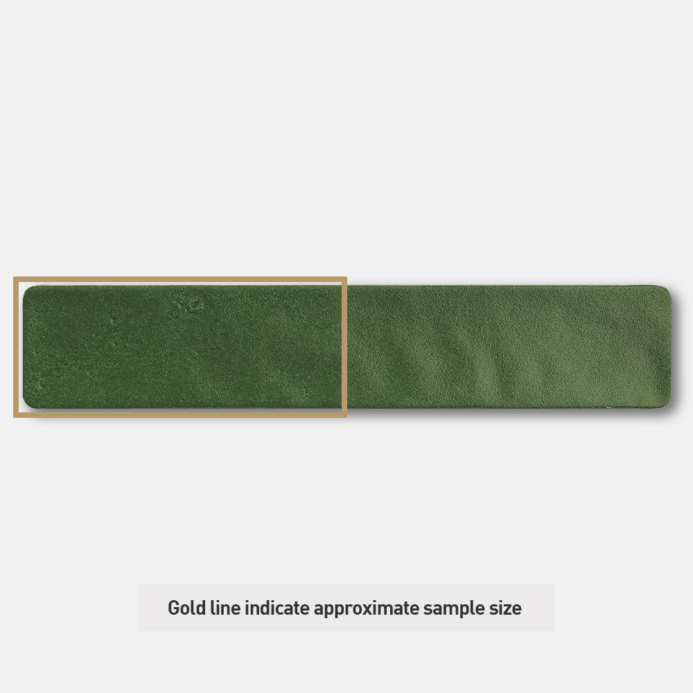 Handmade Mykonos Hunter Green 50X250 Zellige Matte Subway Tile - Perfect for Kitchen Backsplash, Bathroom Walls & Mediterranean Style Home Decor