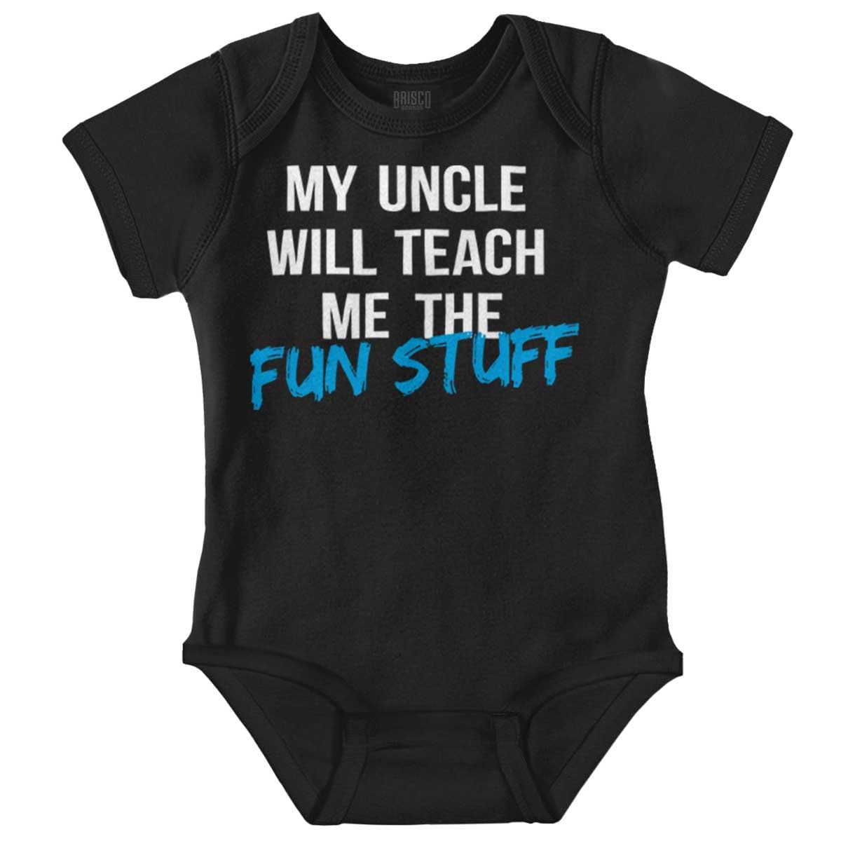 My Uncle Will Teach Me The Fun Stuff Baby Romper - Cute Unisex Infant Bodysuit for Boys & Girls | Perfect for Playtime, Family Photos & Everyday Wear
