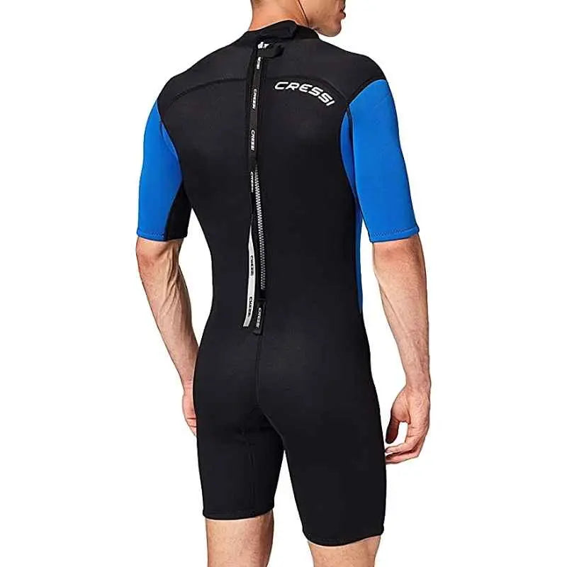 Cressi Men's 2.5mm Shorty Wetsuit - Premium Neoprene Diving & Snorkeling Suit for Warm Water | Surfing, Scuba Diving, Swimming & Water Sports