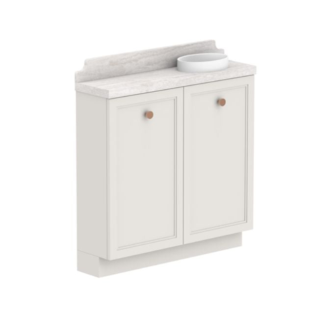 ADP Mabel Mini Freestanding Vanity with Durasein Benchtop - Compact Bathroom Vanity for Small Spaces, Perfect for Apartments & Powder Rooms