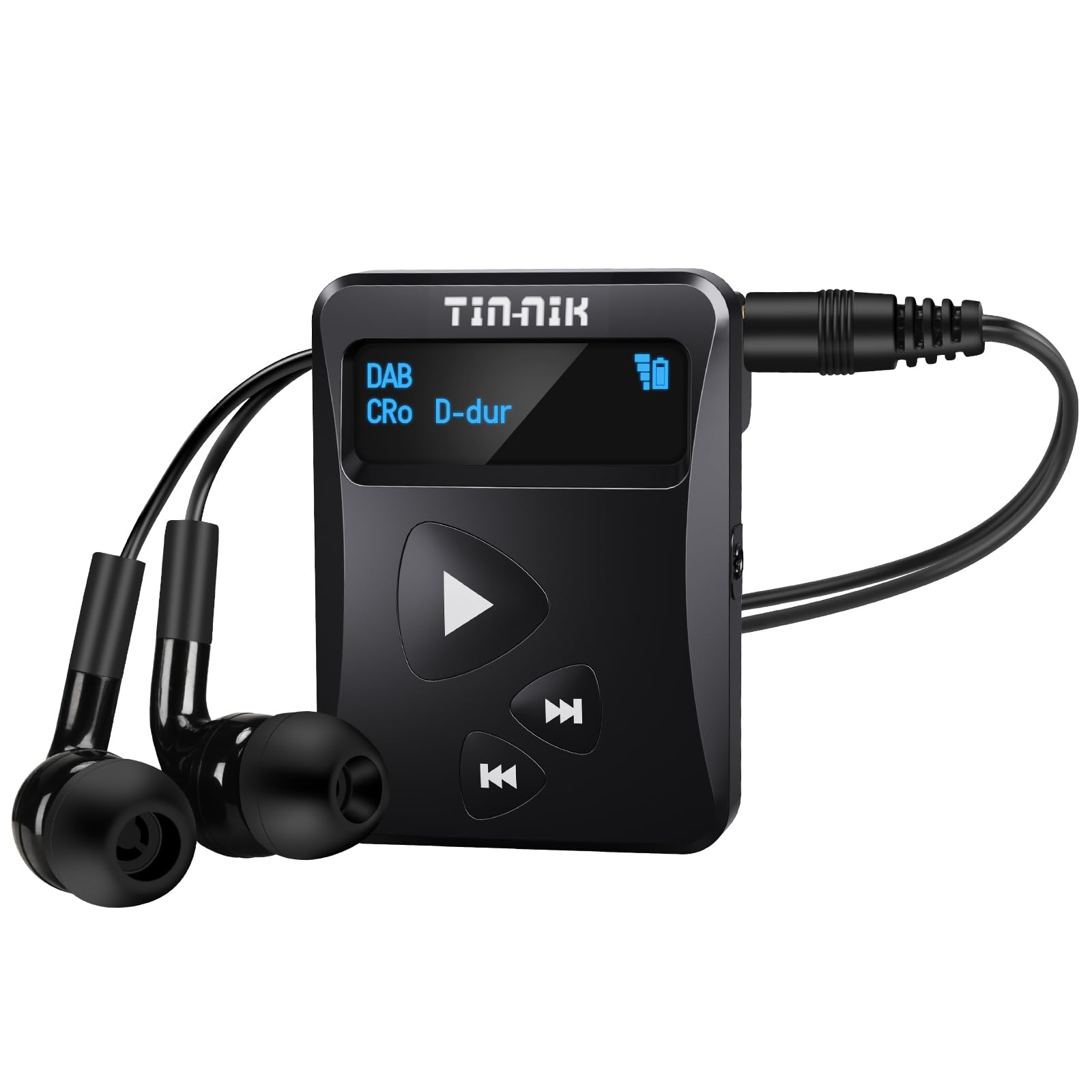 Portable Digital DAB/DAB+/FM Radio with RDS, Rechargeable Battery & Headphones - Large/Small Font Option for Easy Reading | Perfect for Travel, Camping & Home Use