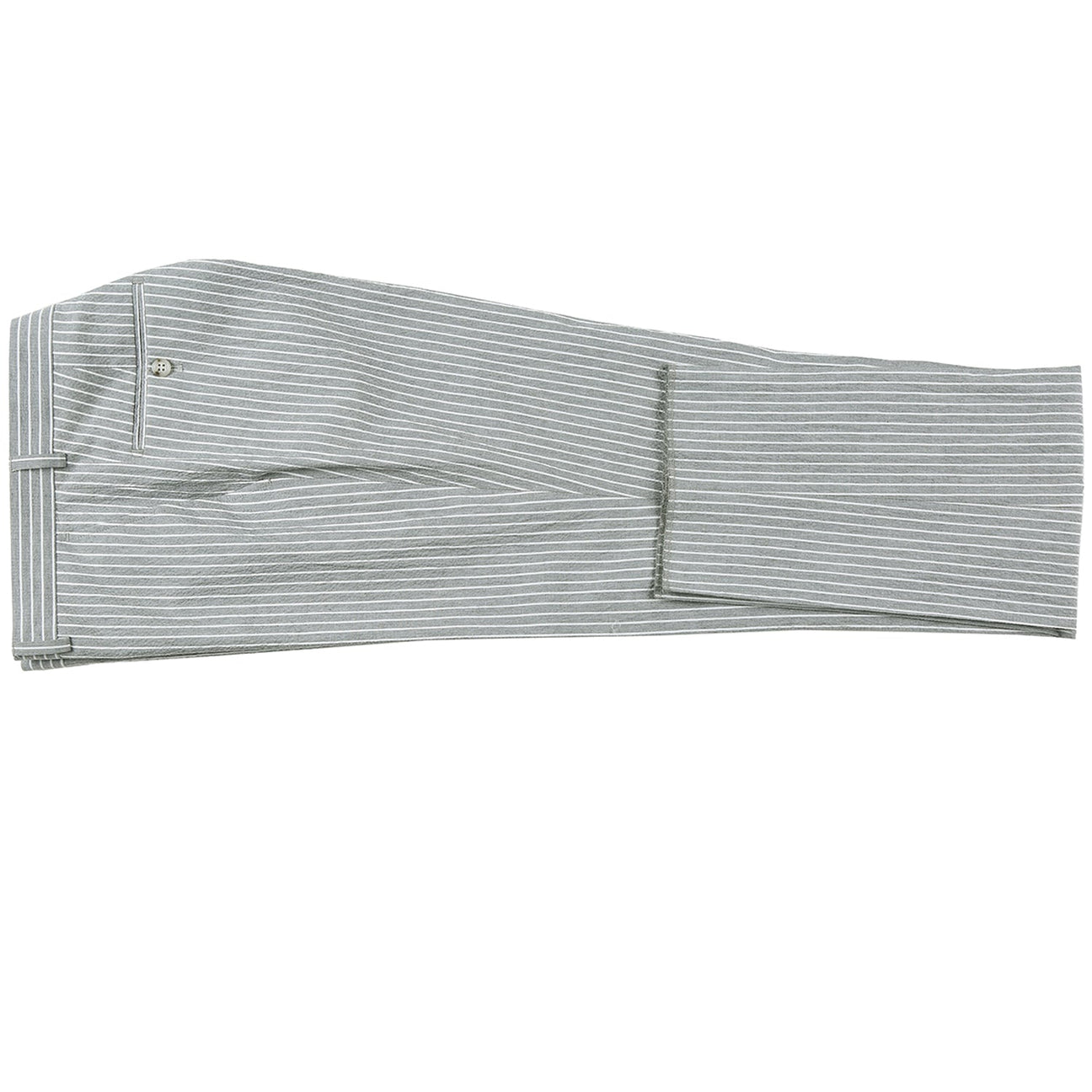 Alessandro Vitello by Renoir Gray Slim Fit Notch Lapel Stripe Cotton Suit for Men | Business Formal Attire & Wedding Suit | Professional Office Wear & Special Occasions