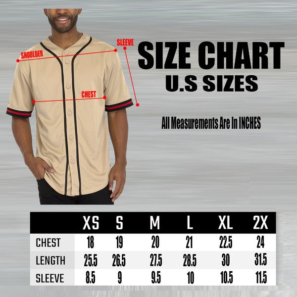 Unisex Active Sports Team Baseball Jersey - Breathable & Comfortable for Men & Women - Perfect for Baseball, Softball, and Team Sports