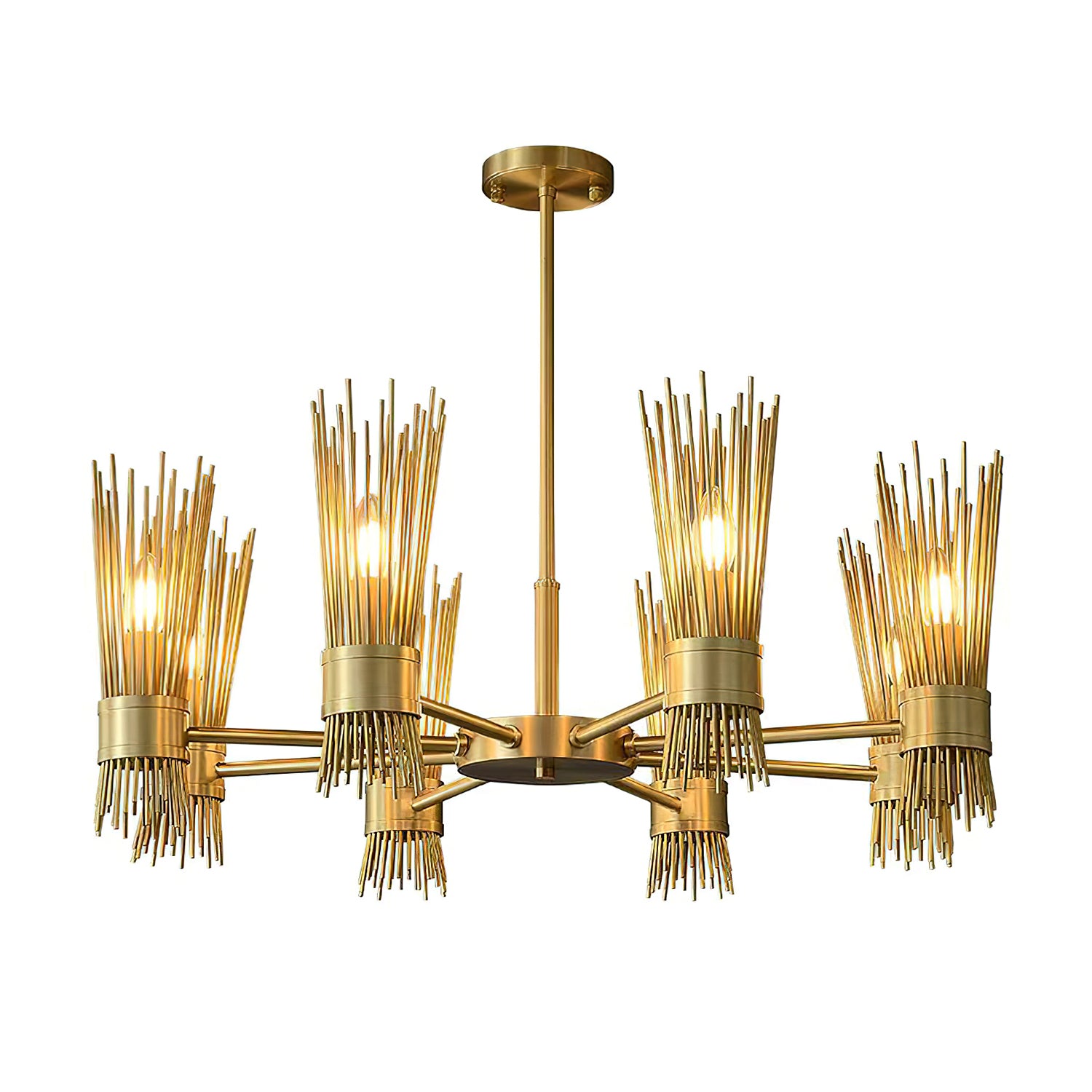 Modern Wagon Wheel Chandelier - Rustic Farmhouse Lighting Fixture for Dining Room, Living Room & Bedroom | Perfect for Western, Country & Ranch Style Decor