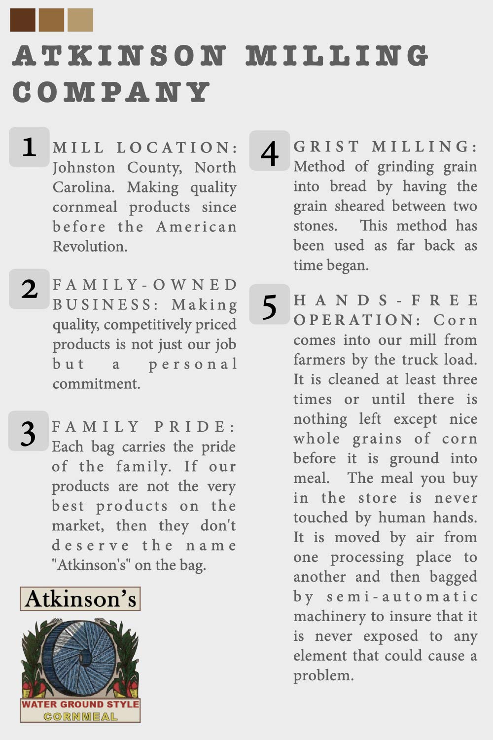 Atkinson's Premium Yellow Cornmeal - 2 Pack (2lb Bags Each) - Non-GMO, Gluten-Free for Baking, Frying & Southern Cooking
