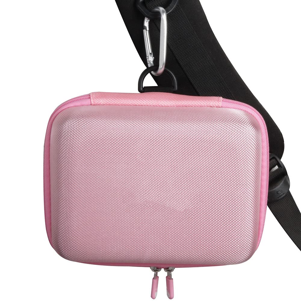 Hermitshell Durable Hard Travel Case for Phomemo M200 Label Printer (Pink) - Protective Storage for Home, Office & On-the-Go Label Printing