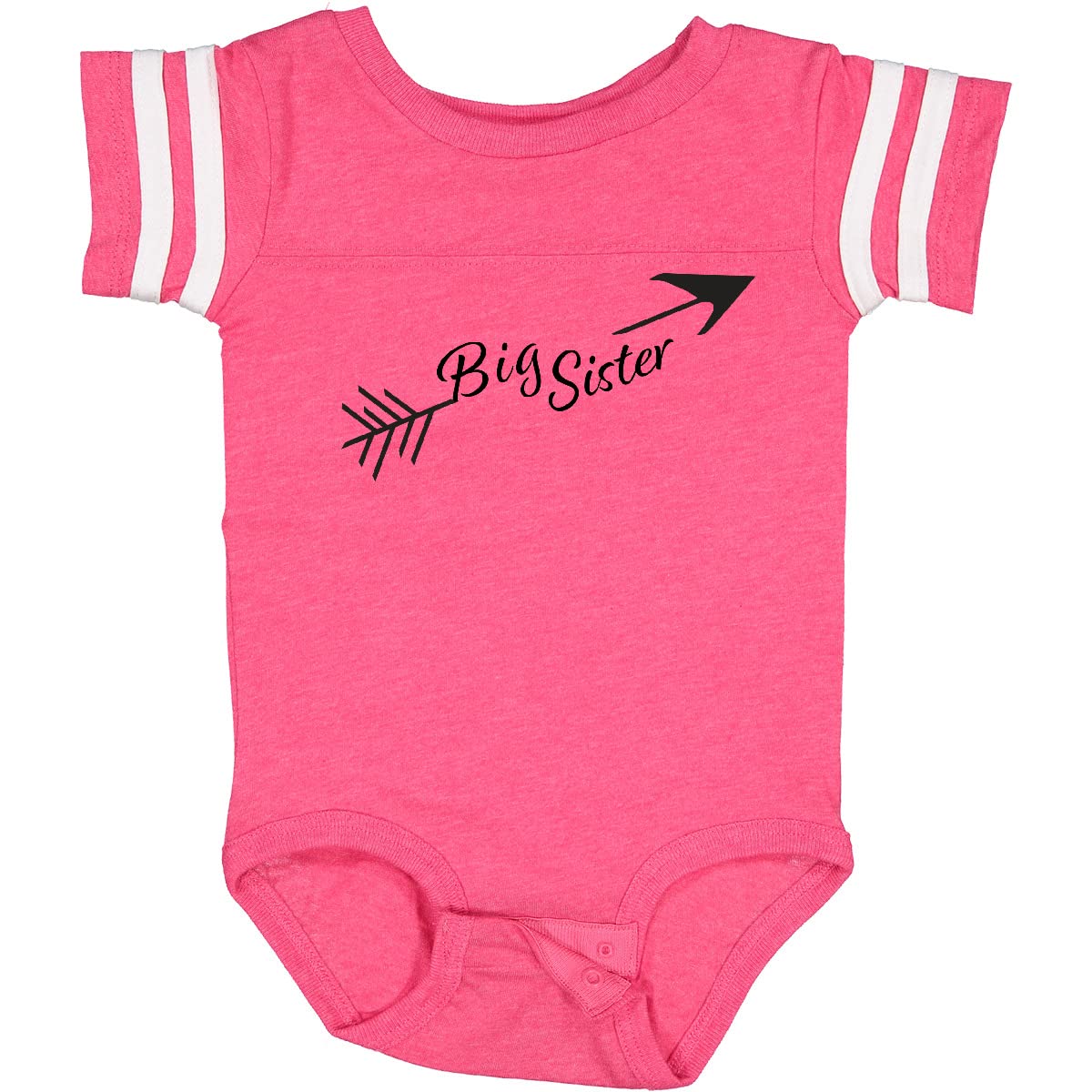 Inktastic Big Sister Arrow Baby Bodysuit - Cute Sibling Outfit for Newborns & Infants - Perfect for Family Photos, Birth Announcements & Matching Sister Looks