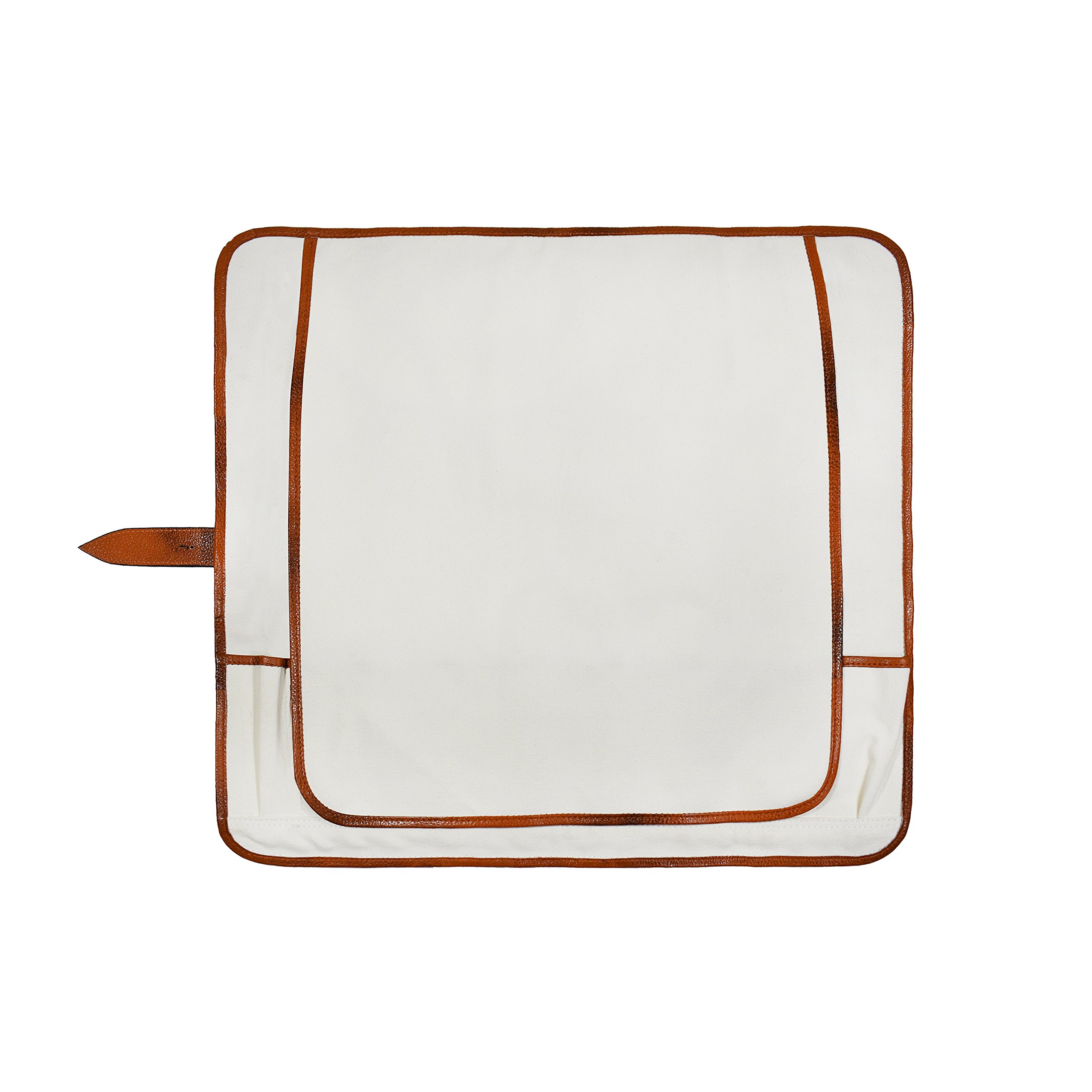 **Boldric One Buckle Water Buffalo Leather Chef Knife Bag – Professional Grade Roll Travel Knife Case with 8 Tool Holder Slots for Knives, Pens, Pencils & Spoons (Tan) – Perfect for Chefs, Culinary Students & Traveling Professionals**