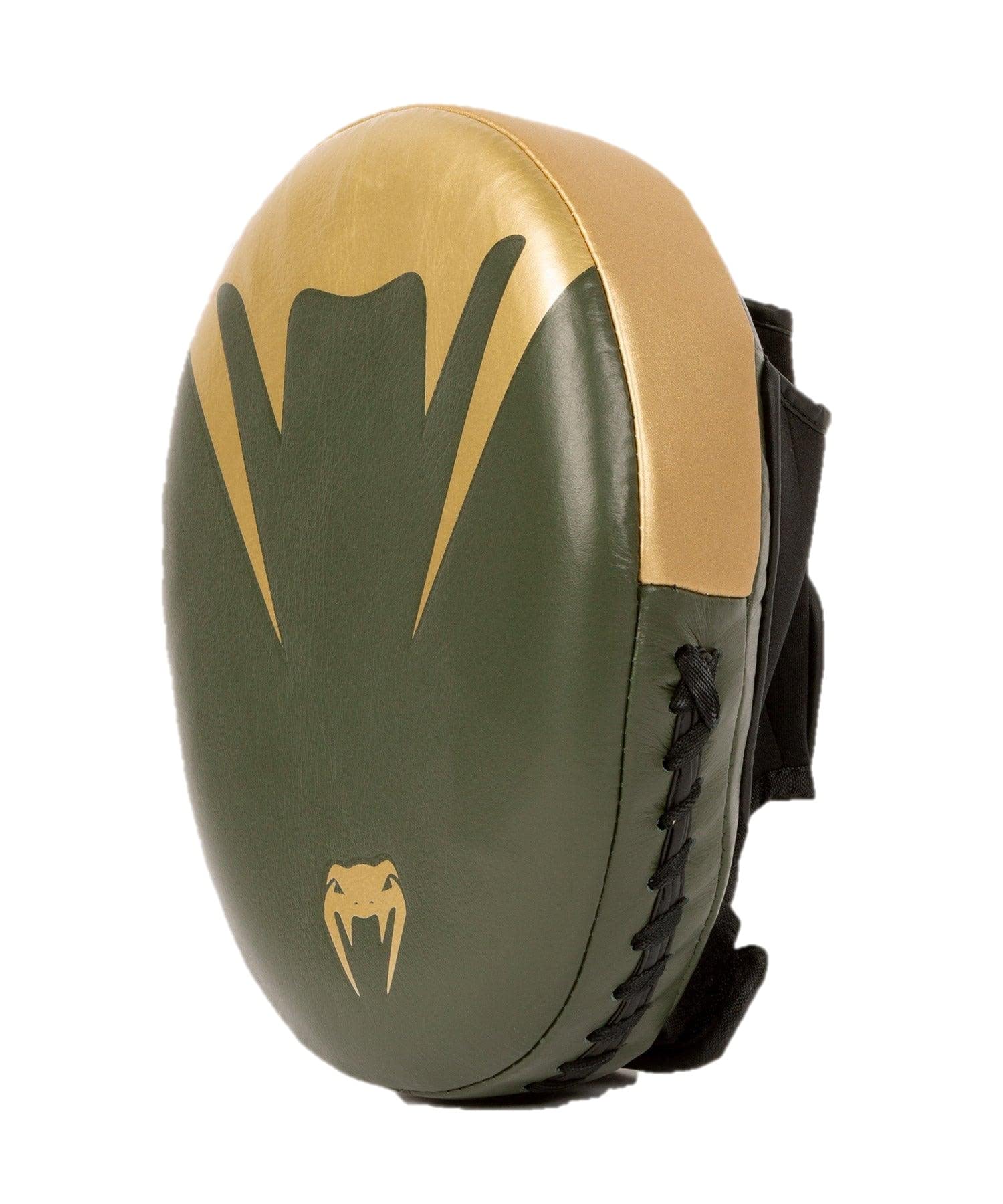 Venum Pro Boxing Big Punch Mitts (Pair) - Khaki/Gold, Large - Premium MMA Training Pads for Boxing, Kickboxing & Muay Thai - Ideal for Coaches & Fighters