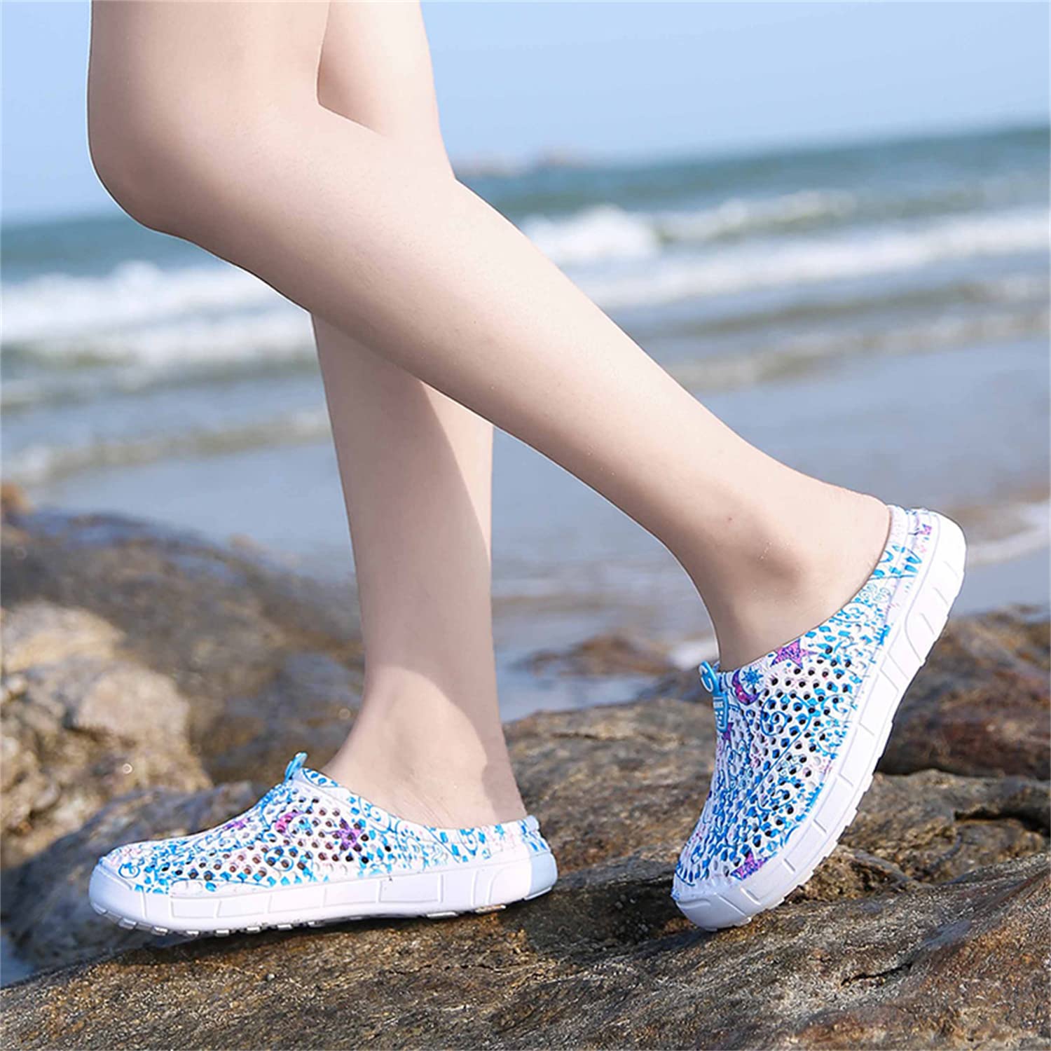 **MDPCX Women's Garden Clogs - Breathable Water Shoes for Beach, Bathing, Walking & Travel - Comfortable Slip-On Slippers for Home, Pool & Outdoor Use**
