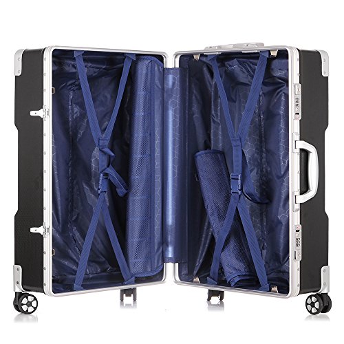 Durable Aluminum Frame & Scratch-Resistant PC Shell Trolley Luggage - 20