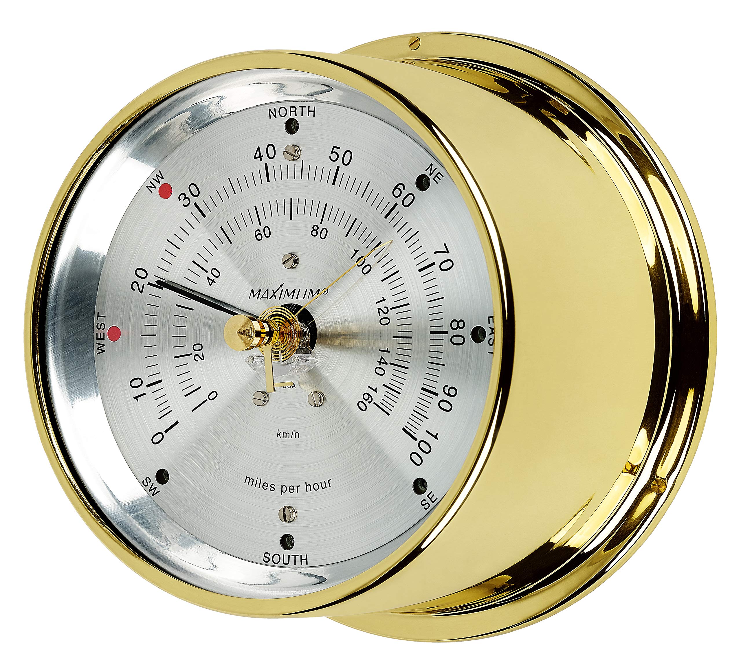 Maximum Maestro Wind Speed and Direction Instrument - Premium Nautical Weather Station for Sailors, Coastal & Home Wall Decor - Perfect Gift for Boating Enthusiasts & Beach House Decor - Ideal for Sailing, Fishing, and Outdoor Weather Monitoring