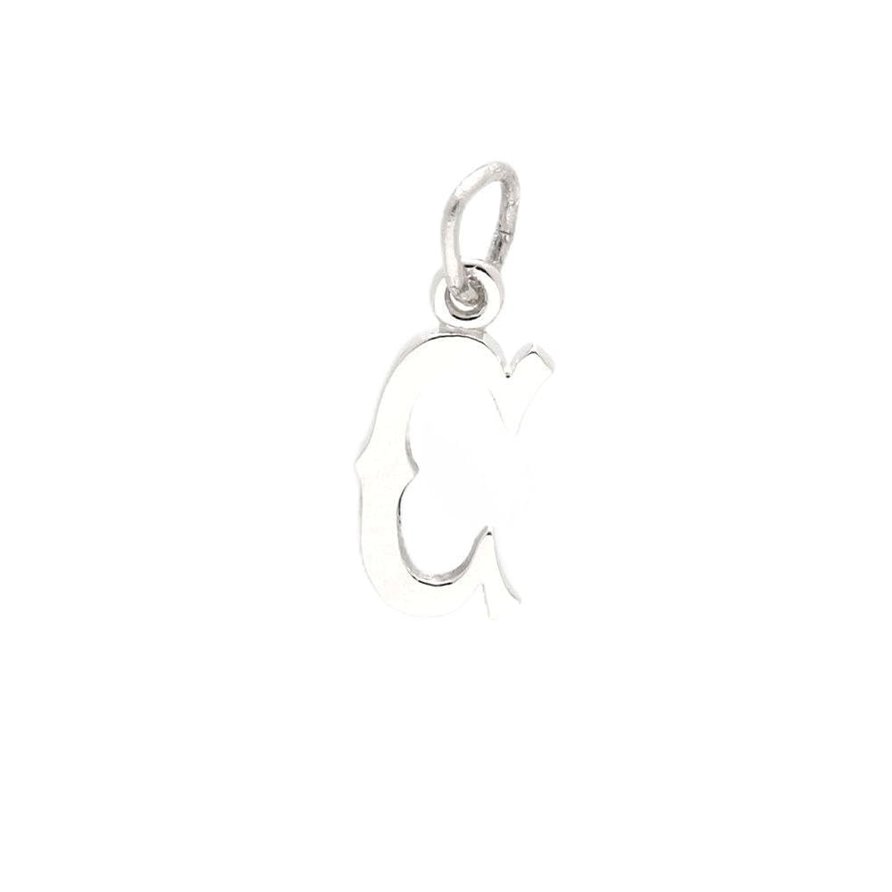 Initial C Charm - Sterling Silver Alphabet Pendant for Bracelets & Necklaces - Perfect for Personalized Jewelry, Gifts & Everyday Wear