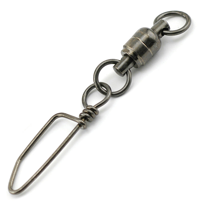 AFW Ball Bearing Snap Link Swivel - Heavy Duty Stainless Steel Carabiner for Fishing, Climbing, and Outdoor Gear - Perfect for Hiking, Camping, and Marine Use