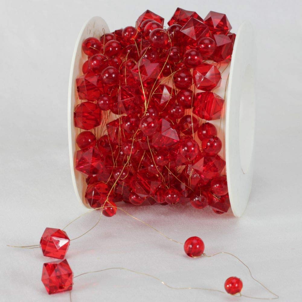 Scarlet Red Garland Ribbon 0.5