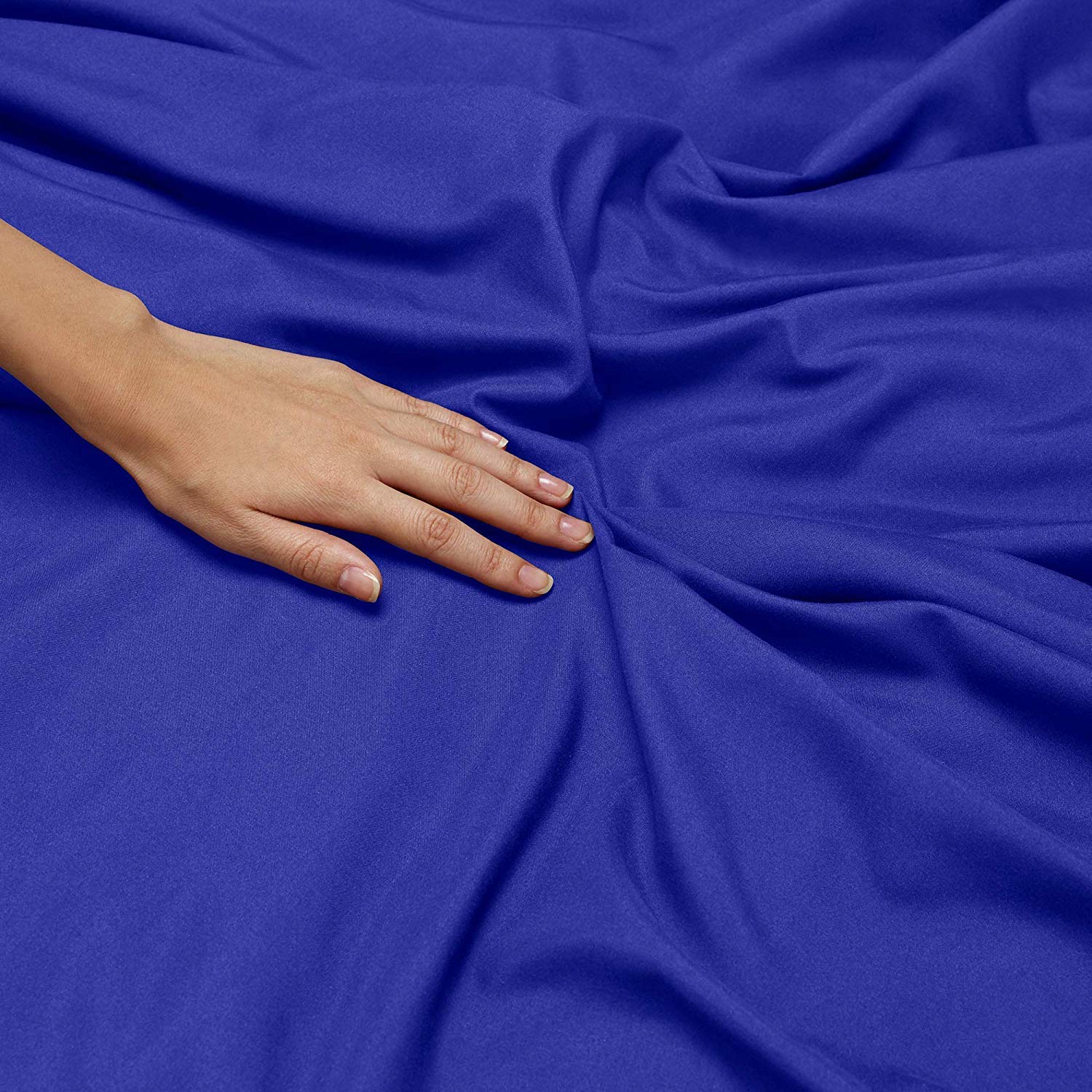 Premium 500 GSM Organic Cotton Bedding Set - 2 Piece Duvet Cover & Comforter (Royal Blue, Full Size) | 900 Thread Count Luxury Bed Sheets for Cozy Sleep | Perfect for Master Bedroom, Guest Room & Airbnb