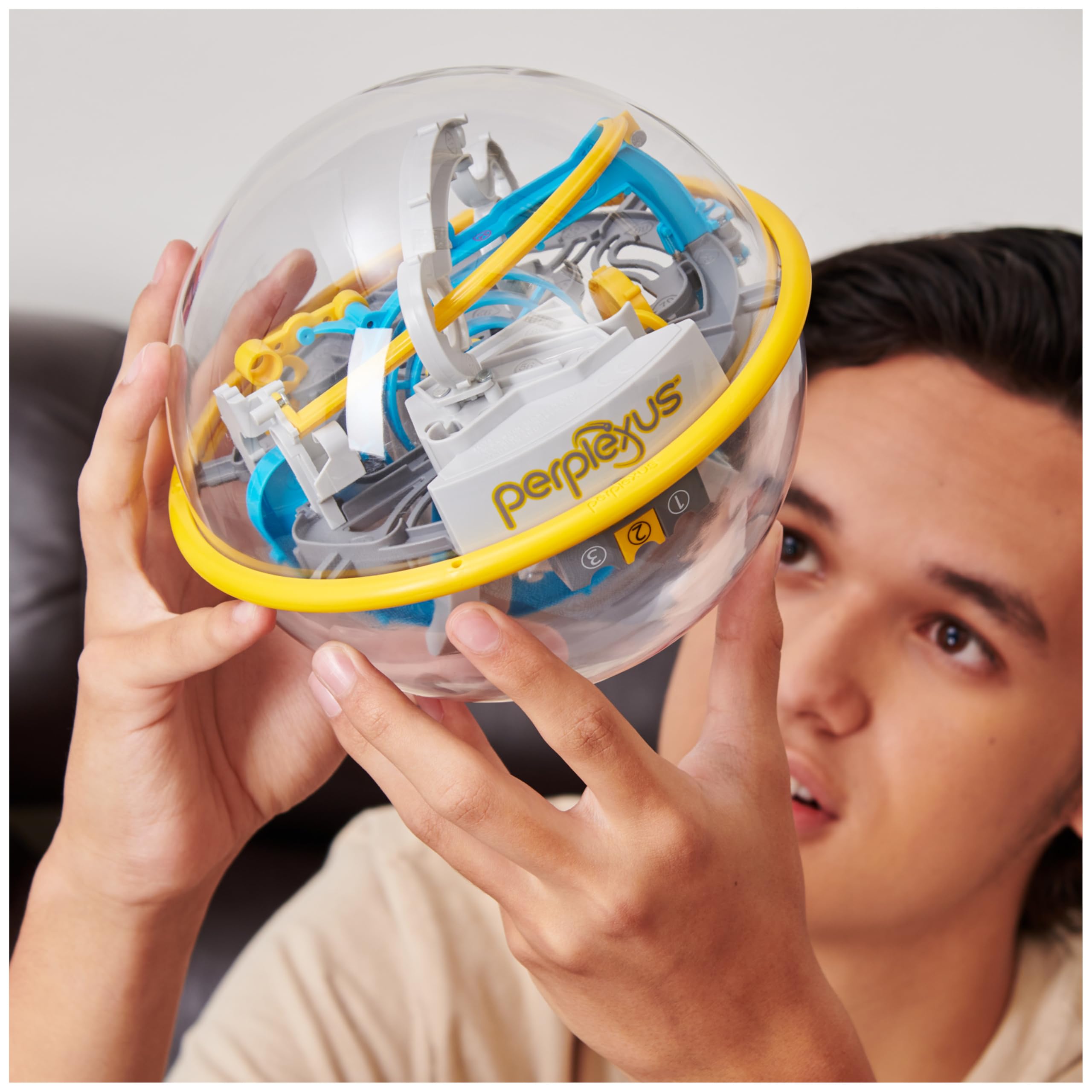 Perplexus Beast 3D Gravity Maze Puzzle Ball - Brain Teaser & Fidget Toy for Kids & Adults Ages 9+ | Stress Relief & Sensory Play | Fun STEM Learning Game for Home, Office & Travel