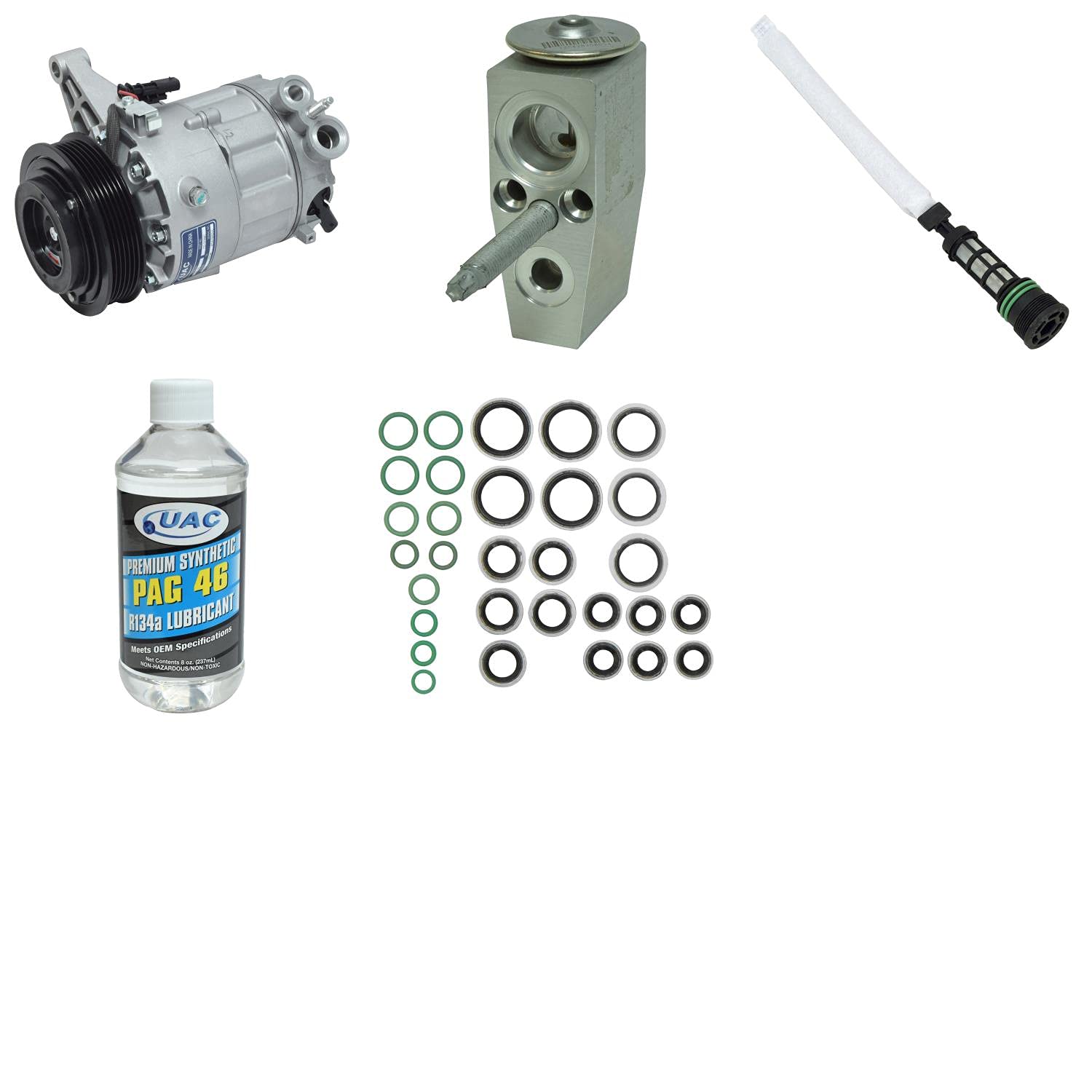 High-Performance HVAC A/C Compressor Replacement Kit for Car & Truck - Compatible with Multiple Vehicle Models - Perfect for AC System Repair & Maintenance