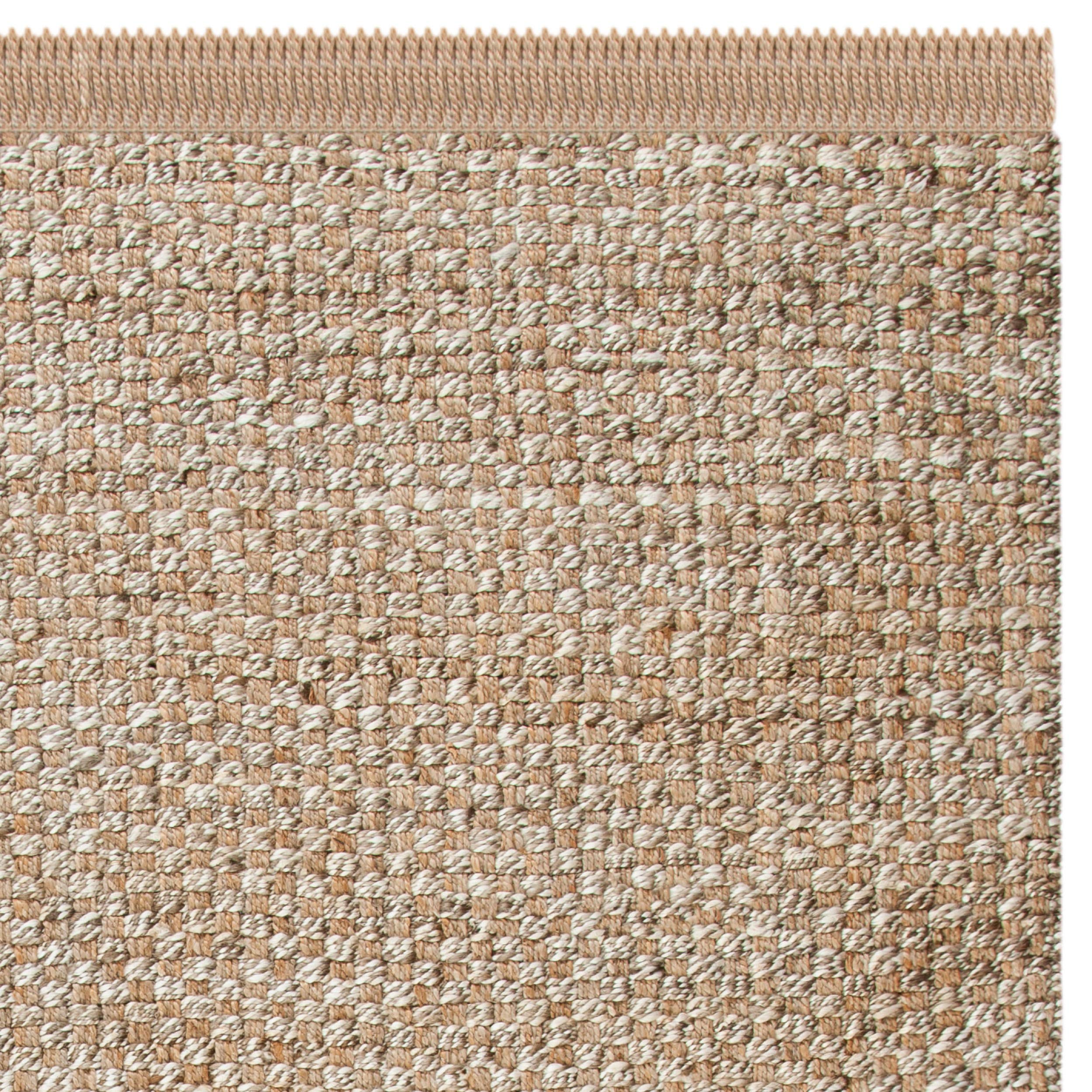 SAFAVIEH Natural Fiber Collection 5' x 8' Jute Area Rug - Neutral Grey with Tassel Design, Eco-Friendly Handwoven Rug for Living Room, Bedroom & High Traffic Areas | Perfect for Boho, Farmhouse & Coastal Decor Styles (NF868B)