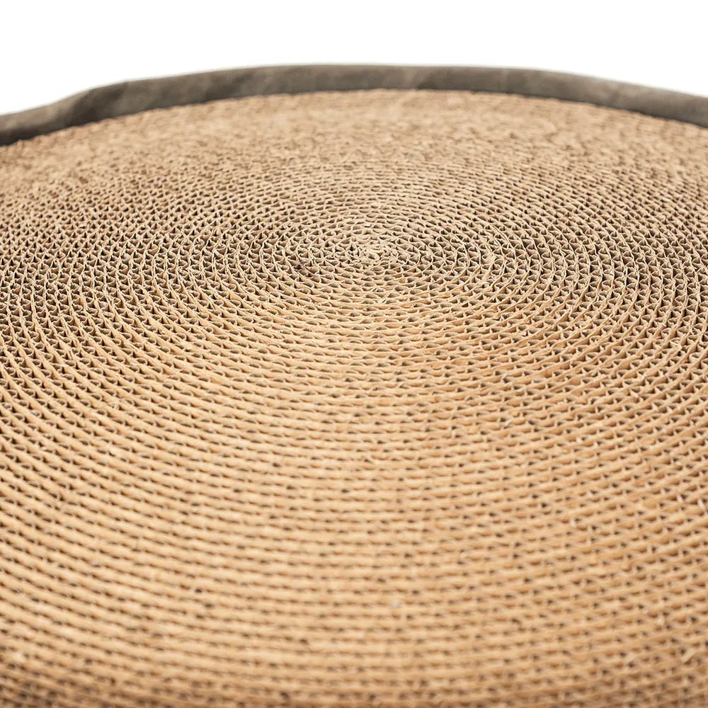 Durable Sand Dune Cat Scratching Pad with Replaceable Cardboard Insert - Protects Furniture & Satisfies Natural Scratching Instincts for Indoor Cats